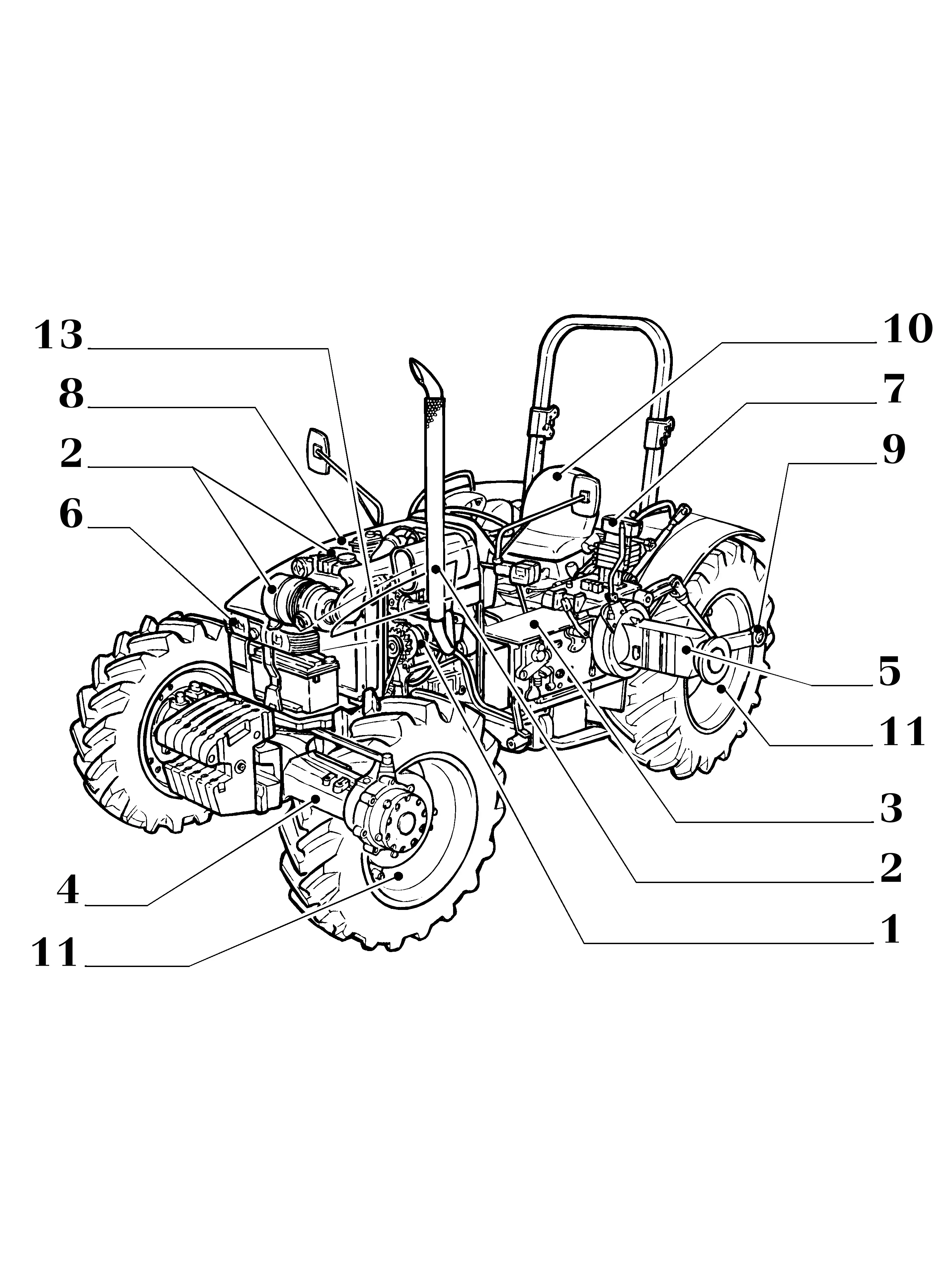 Case IH JX95 - STRADDLE MOUNT TRACTOR(01/06 - ) Parts Diagrams