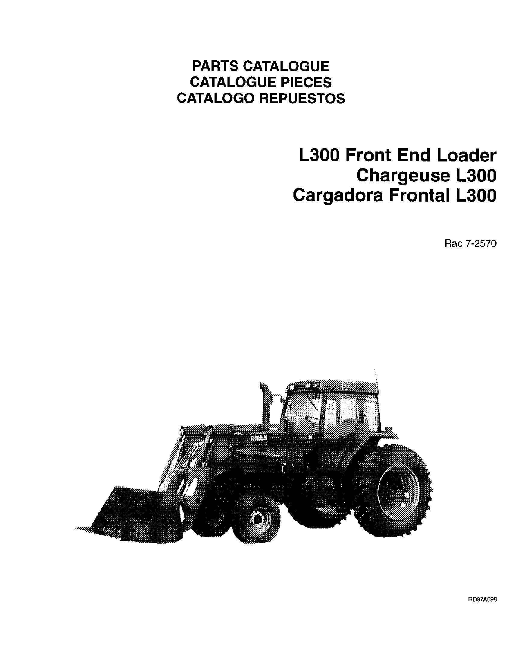L300 Loader Case IH L300 - CASE IH FRONT END LOADER(04/98 - 12/00) Parts Diagrams