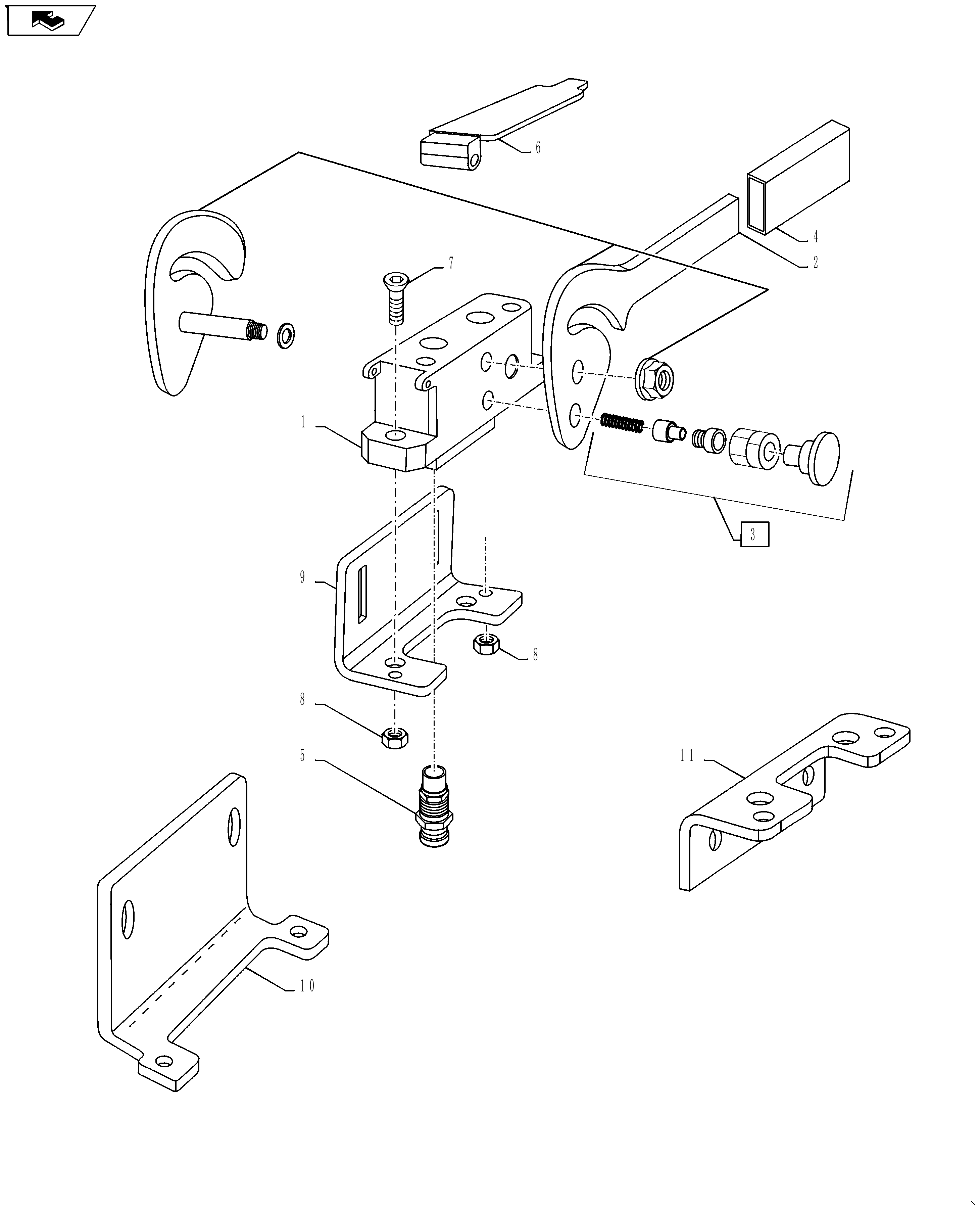 Case IH L735 - FRONT END LOADER(11/11 - ) Parts Diagrams