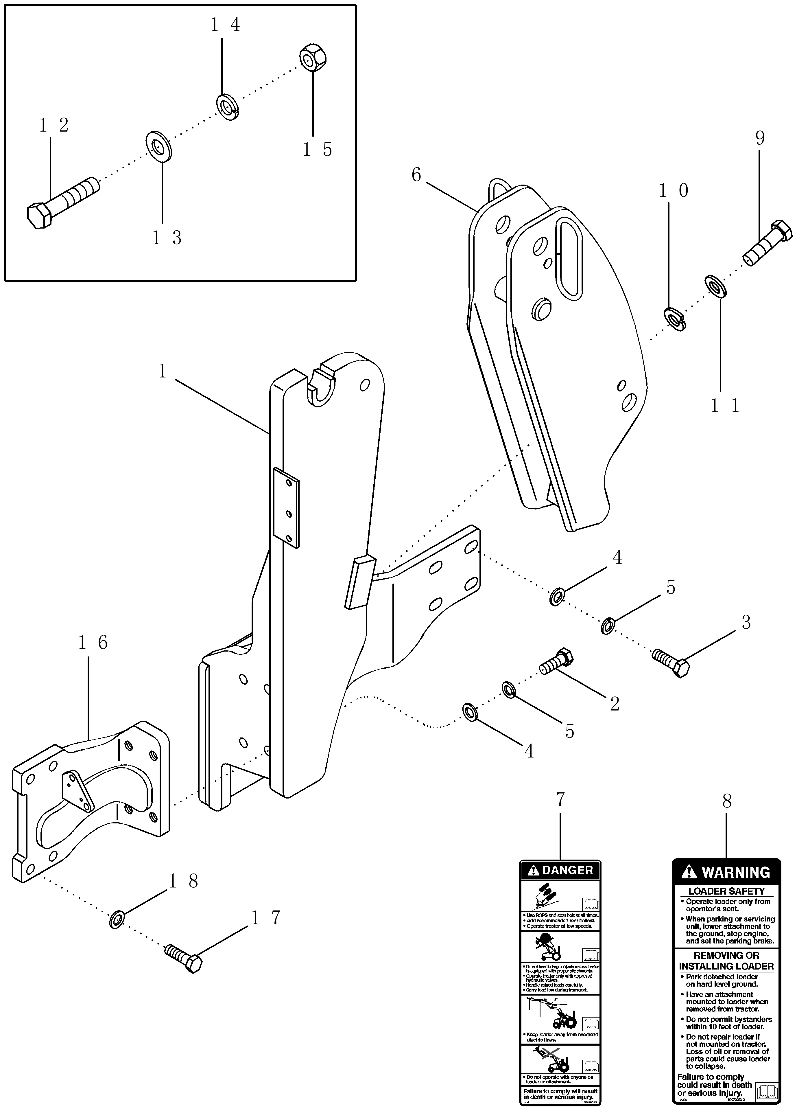 Case IH LX156 - FRONT END LOADER(01/03 - 12/06) Parts Diagrams