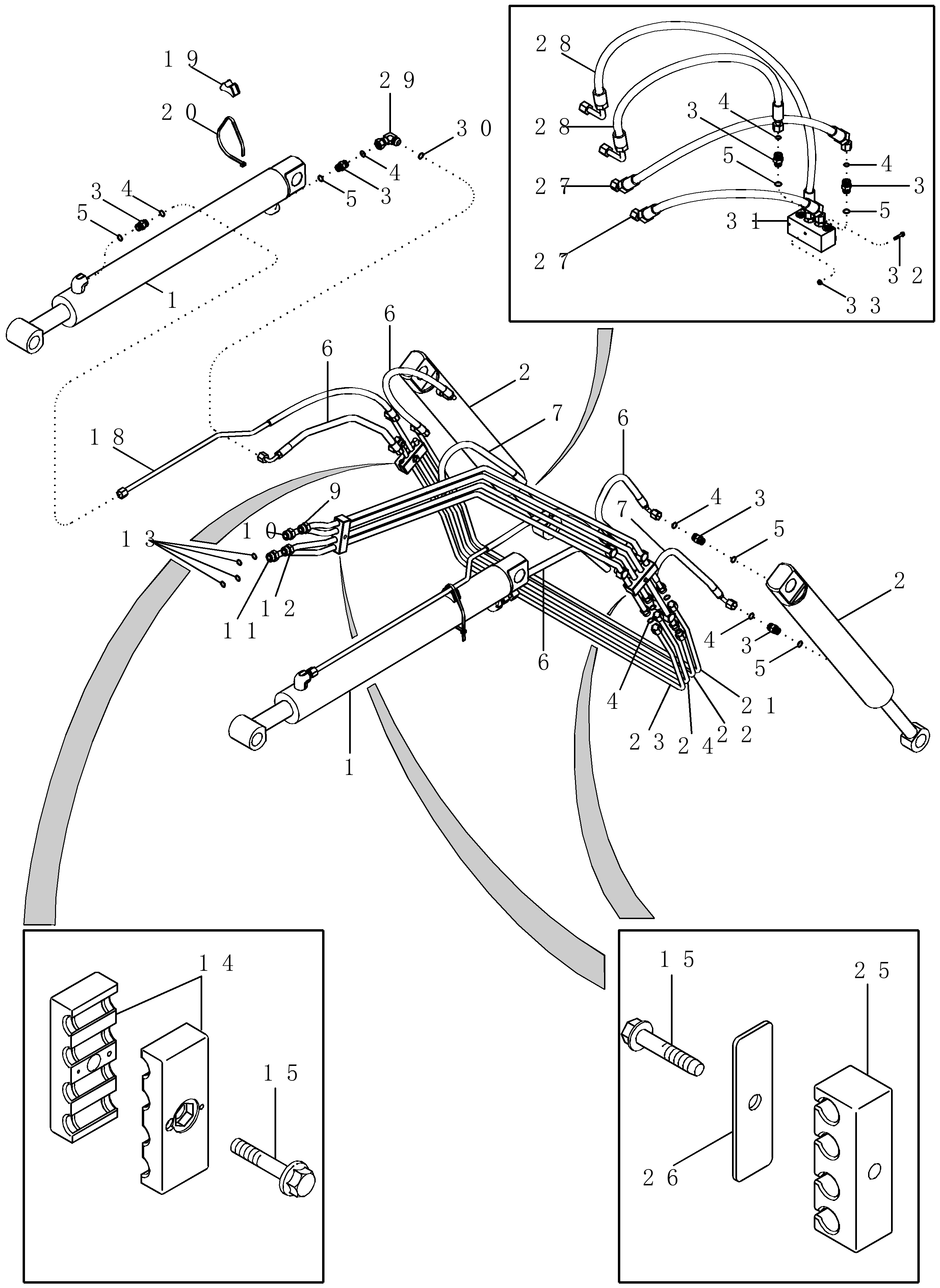 Case IH LX162 - FRONT END LOADER(01/02 - 12/06) Parts Diagrams
