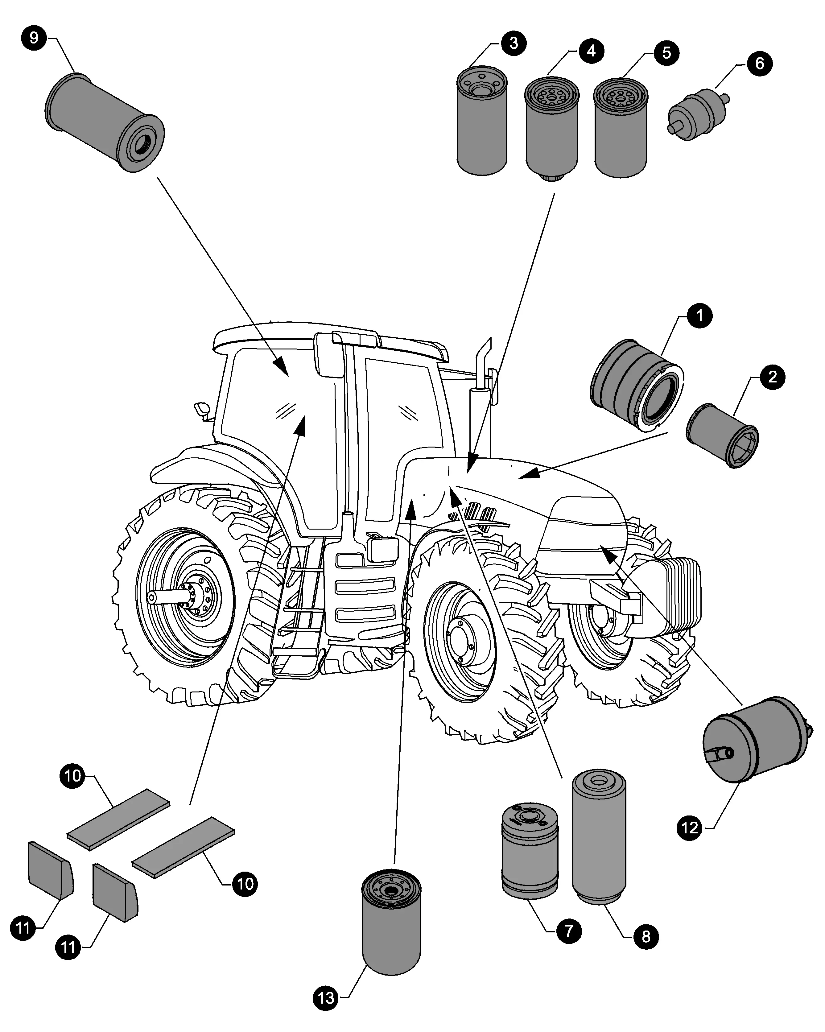 Case IH MX270 - CASE IH MAGNUM TRACTOR (P.I.N. JJA0105000 & AFTER