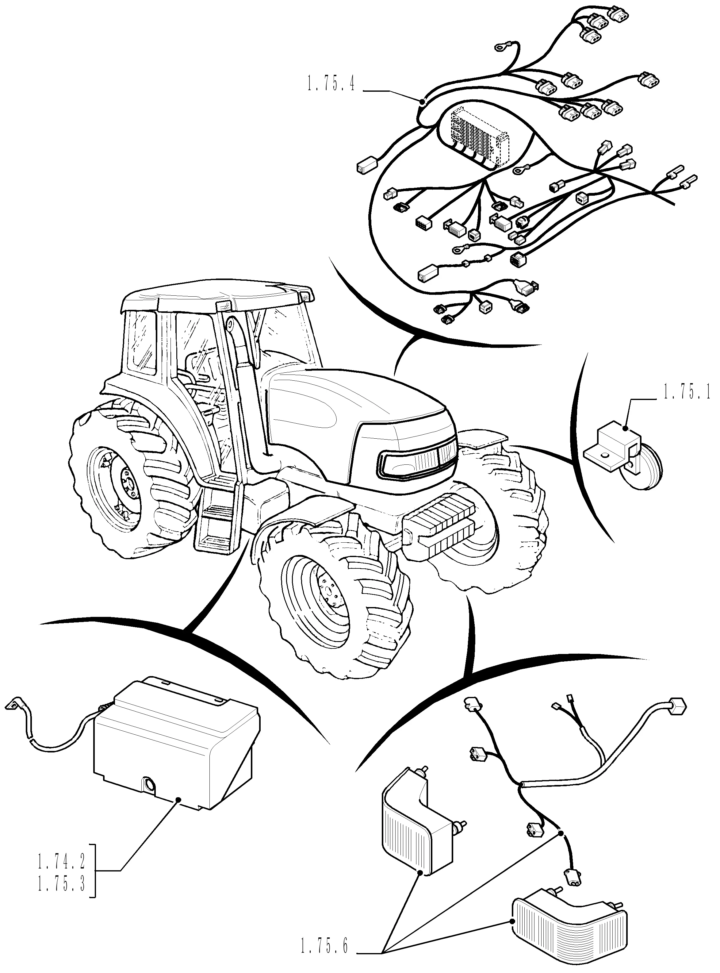 Case IH MXU115 - VALUE TRACTOR(07/05 - 12/07) Parts Diagrams