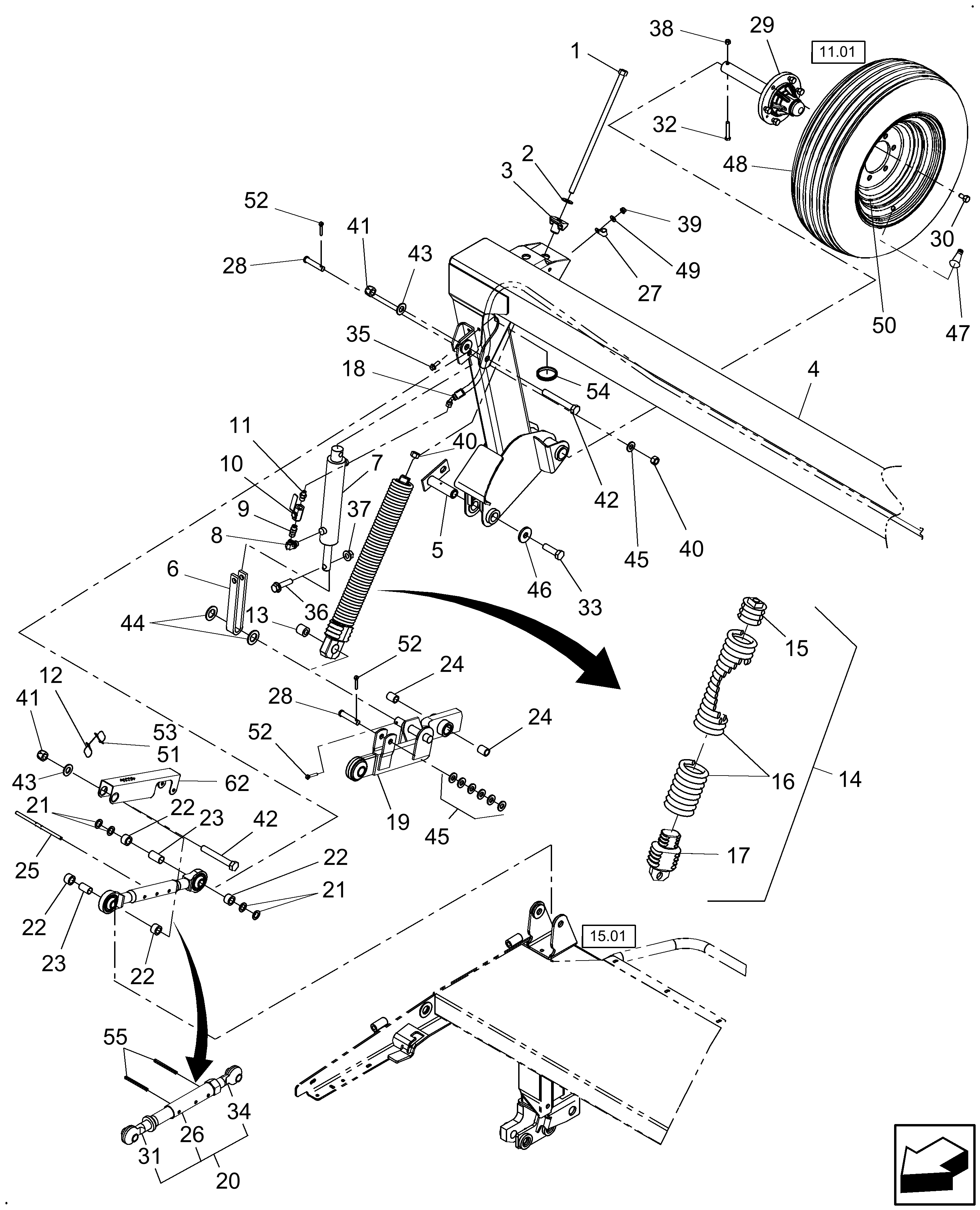 Case IH TD102 - PULL-TYPE DISC MOWER(03/09 - ) Parts Diagrams