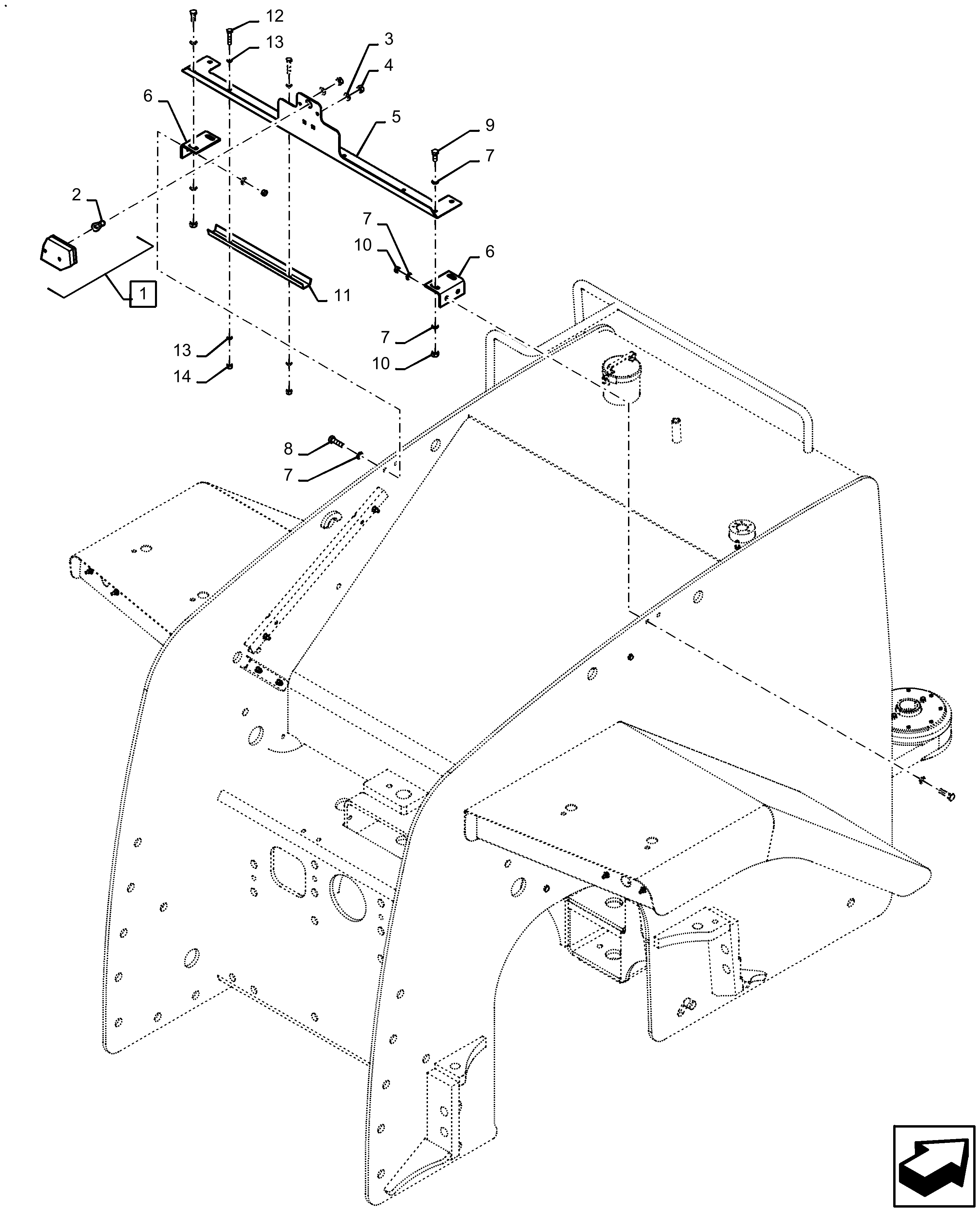 Case IH STEIGER 535 - 4WD TRACTOR(08/07 - 12/11) Parts Diagrams