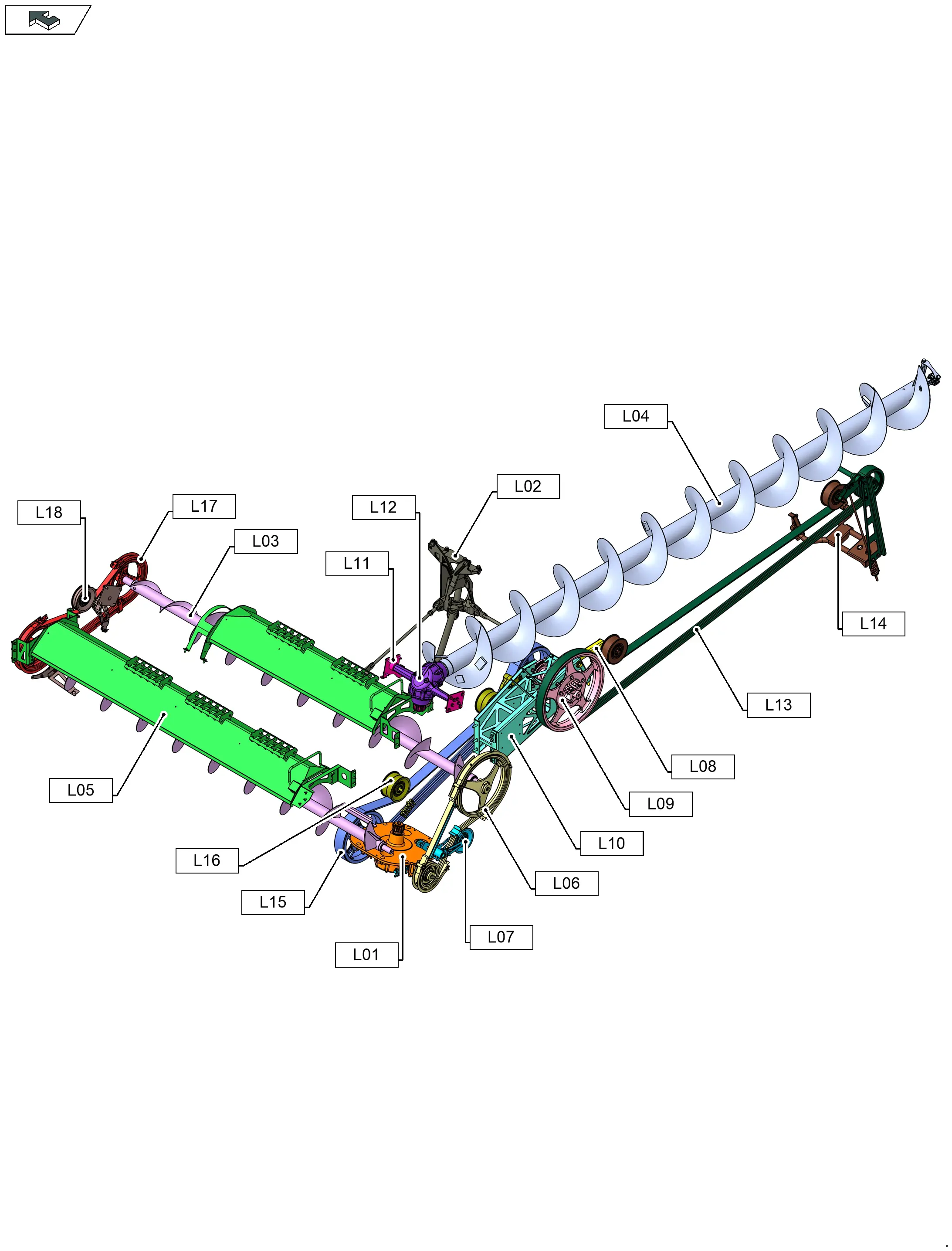 tksページ Case IH AF9 ROTARY COMBINE - Single Rotor (APAC) 01/25 Parts Diagrams