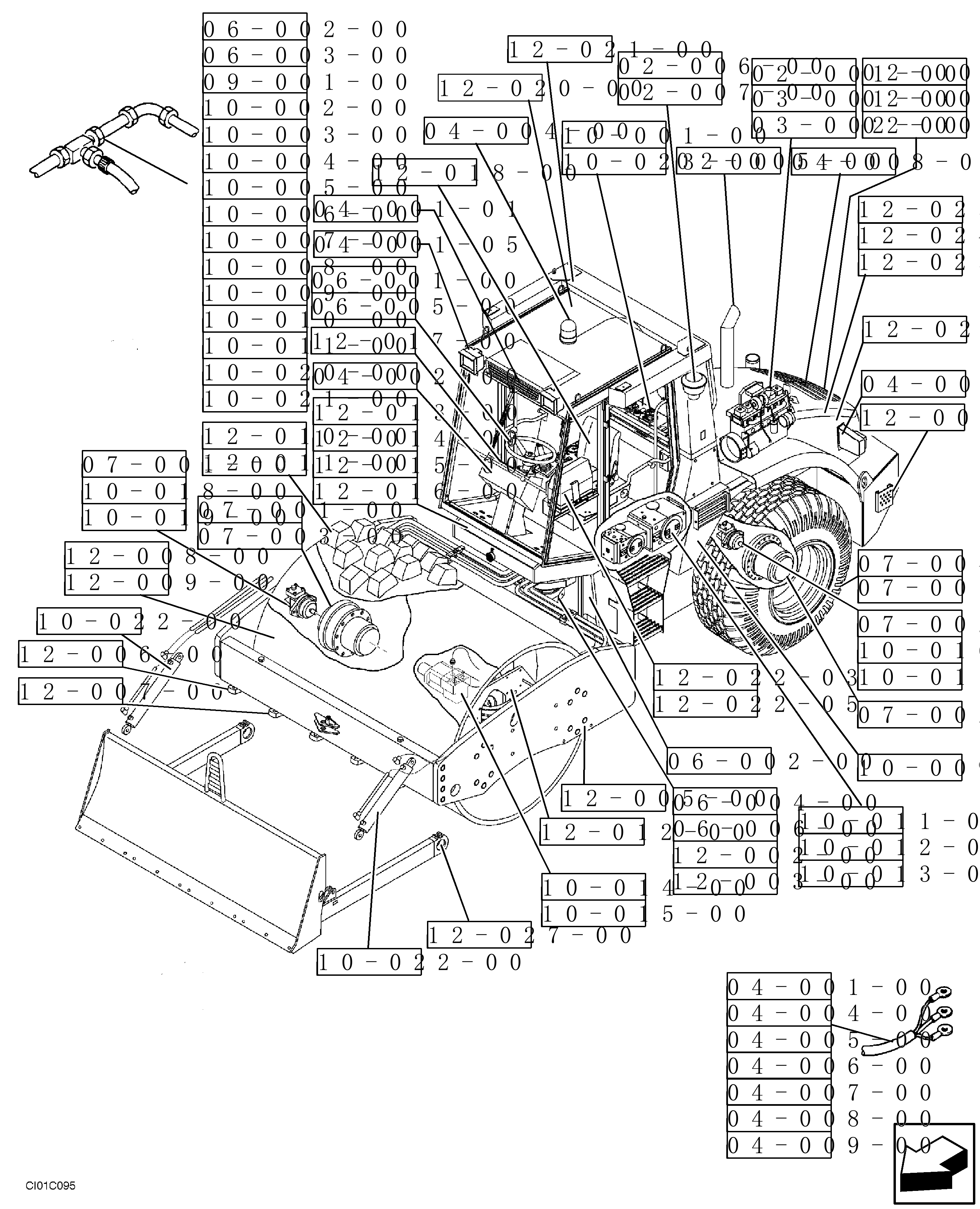 344464 Case IH SV216 VIBRATORY ROLLER 07/01 12/05 Parts Diagrams