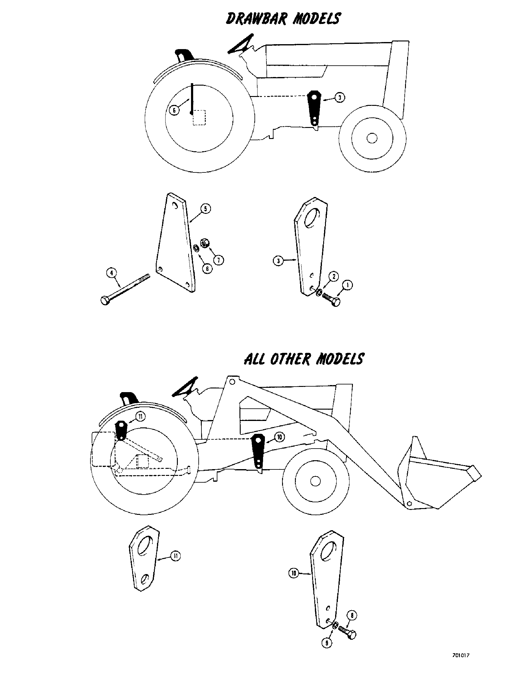 Case IH 33 BACKHOE FOR 580CK 01/60 12/72 Parts Diagrams