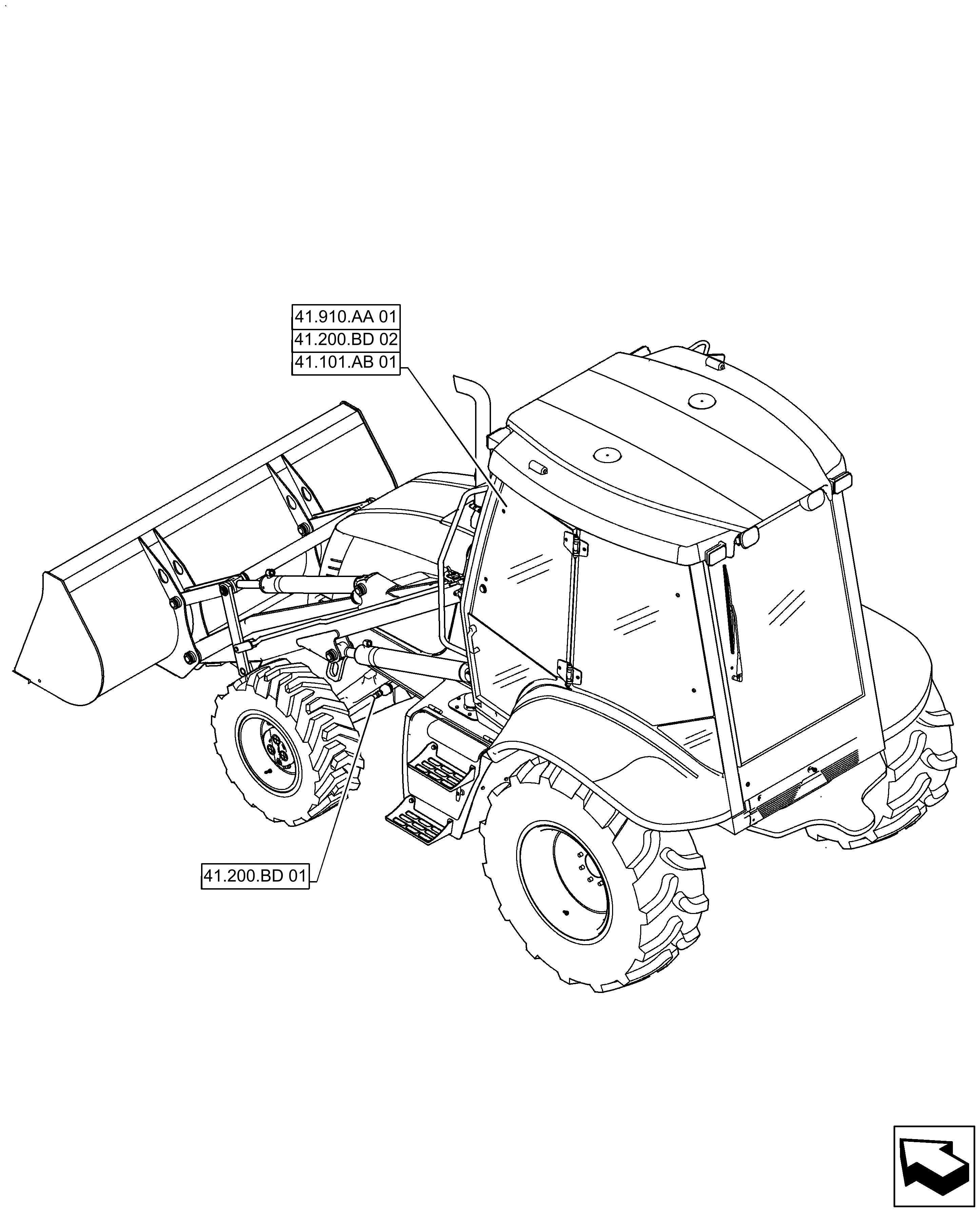 Case IH 570N EP LOADER LANDSCAPER - TIER 4B 05/14 10/16 Parts Diagrams