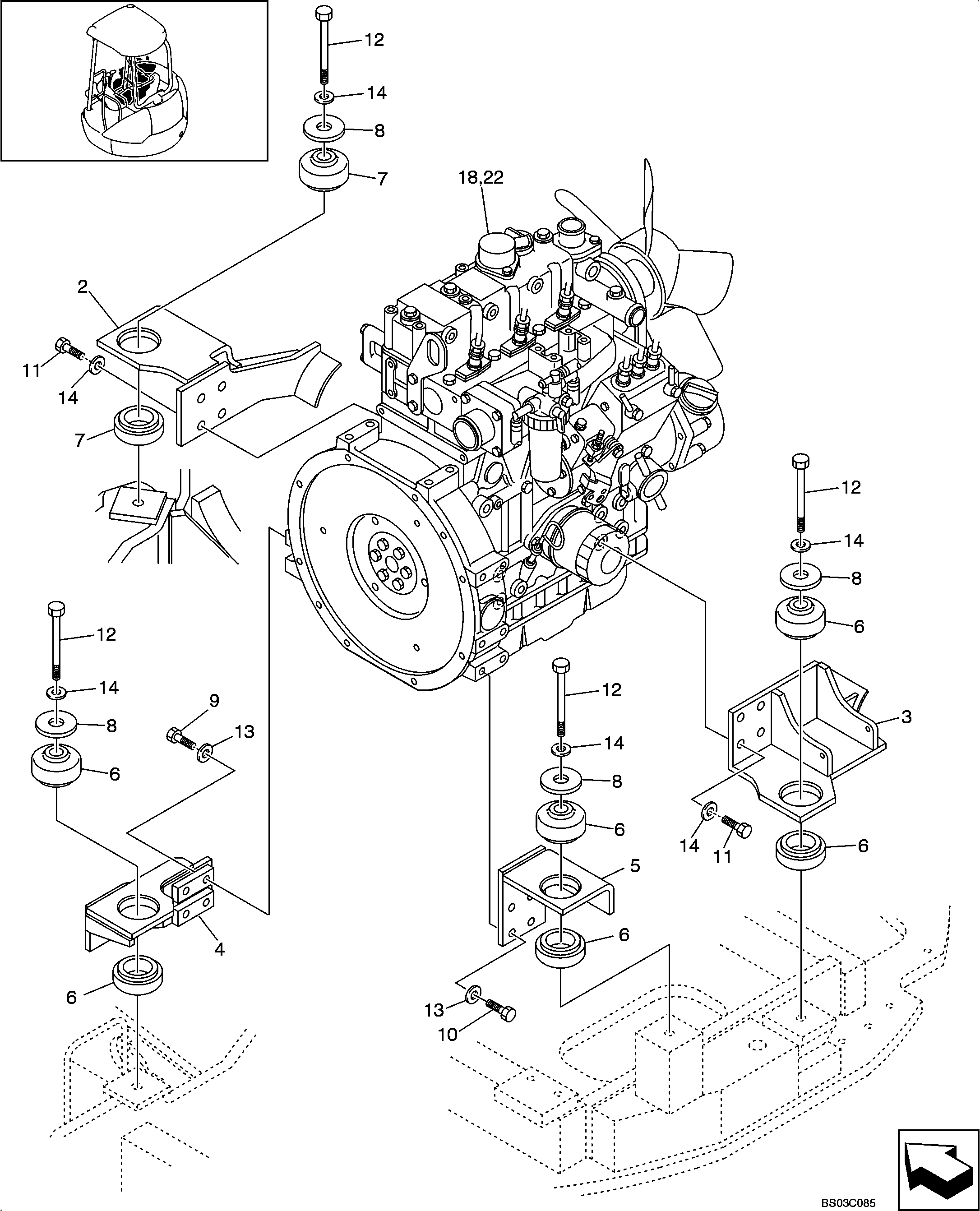 Case IH CX36 COMPACT EXCAVATOR (NA) 12/02 10/04 Parts Diagrams