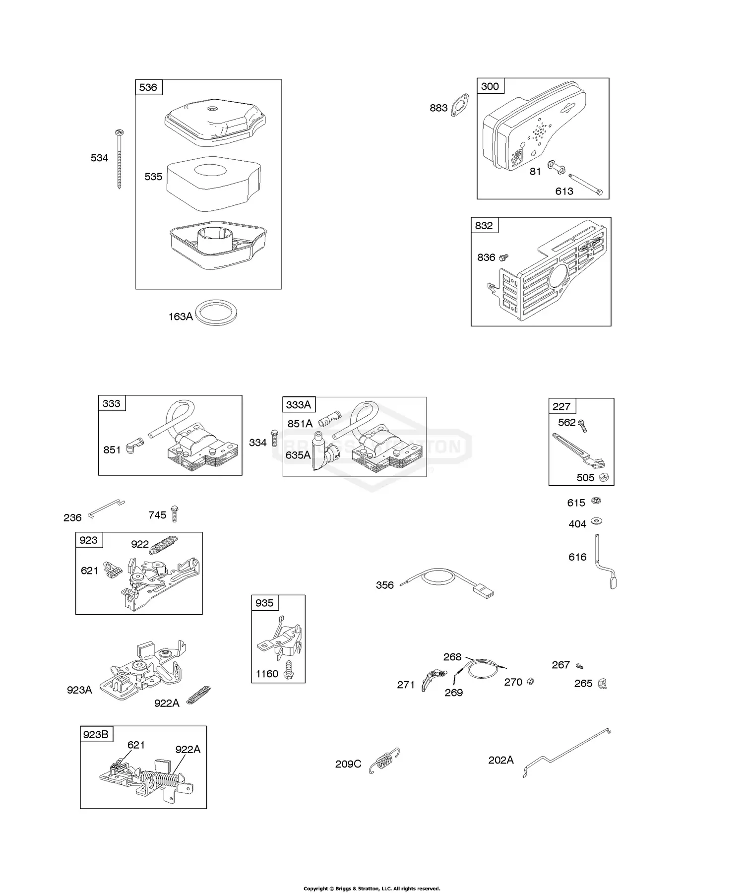 Part 0111 Briggs & Stratton 120t02-0111-b1 Parts Diagrams