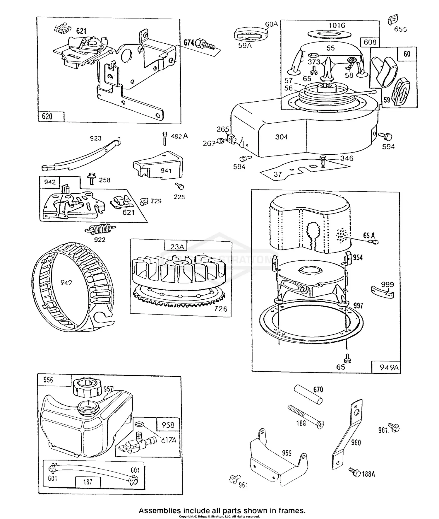 Briggs & Stratton 131702-0100-01 Parts Diagrams