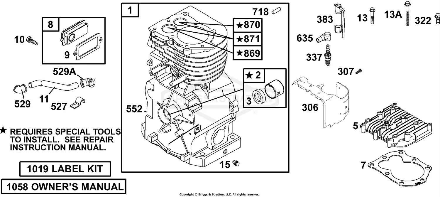 Briggs & Stratton 137202-1125-e1 Parts Diagrams