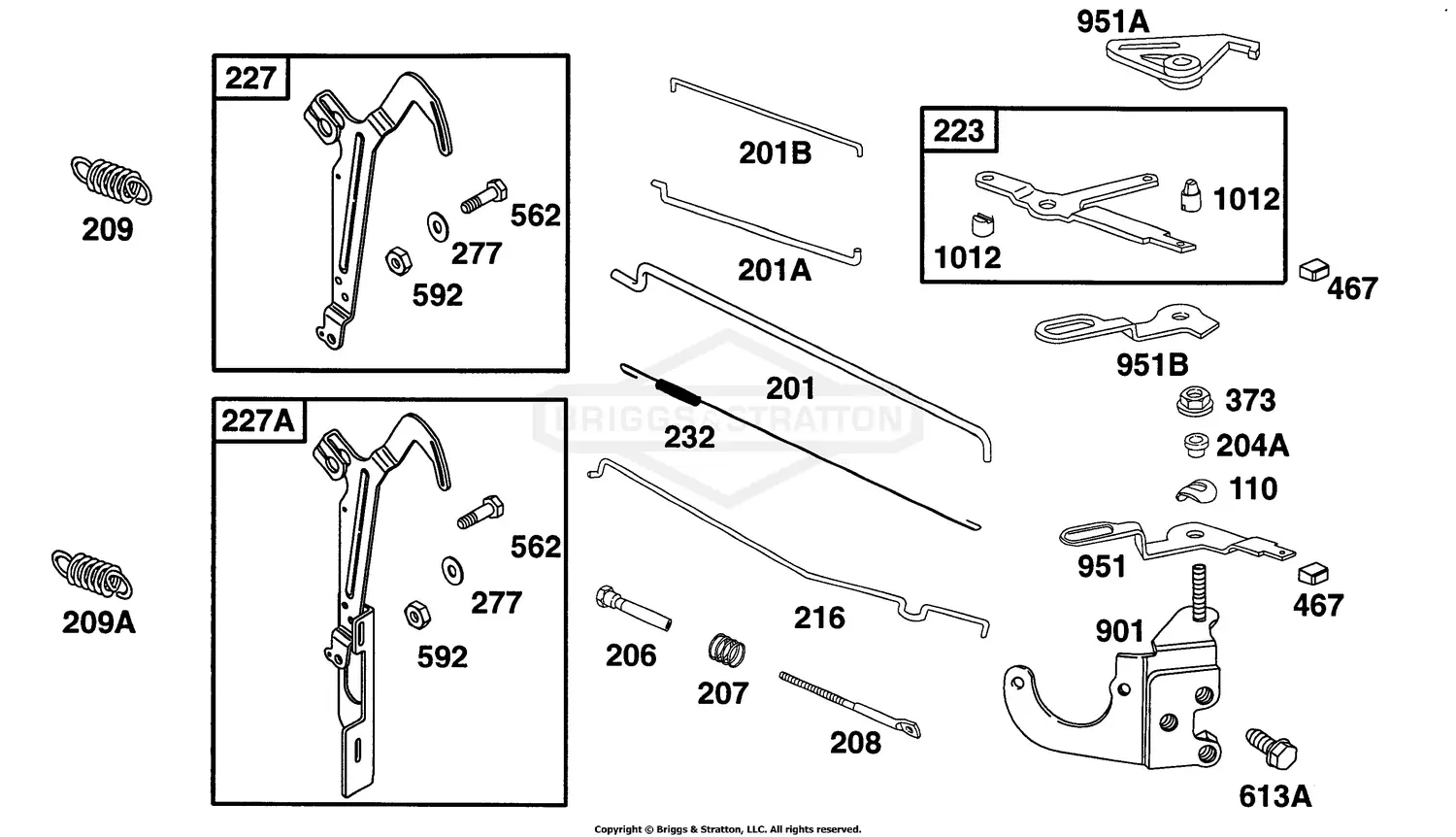 Briggs & Stratton 161432-0070-01 Parts Diagrams