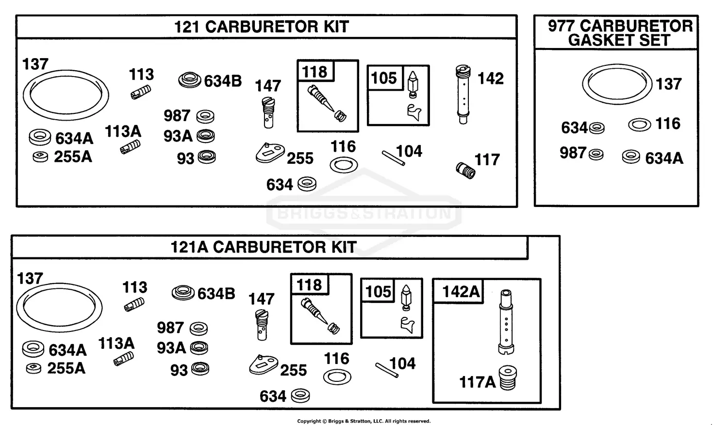 Briggs & Stratton 161432-0070-01 Parts Diagrams