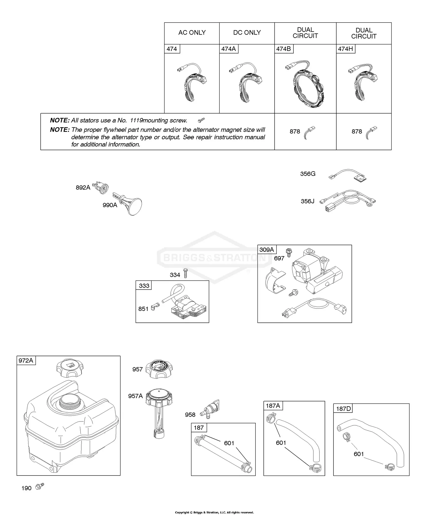 Part 0111 Briggs & Stratton 20c414-0111-e1 Parts Diagrams