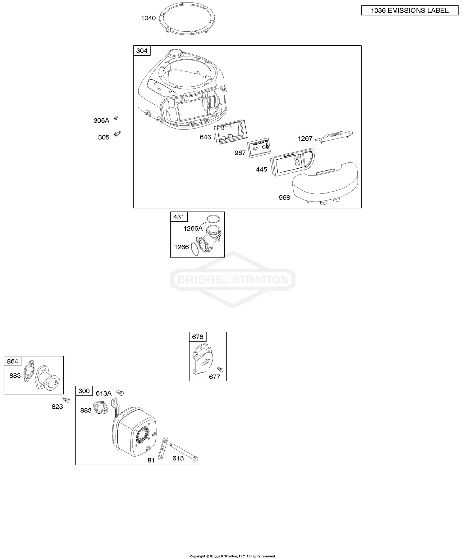 Briggs & Stratton 212707-0025-e1 Parts Diagrams
