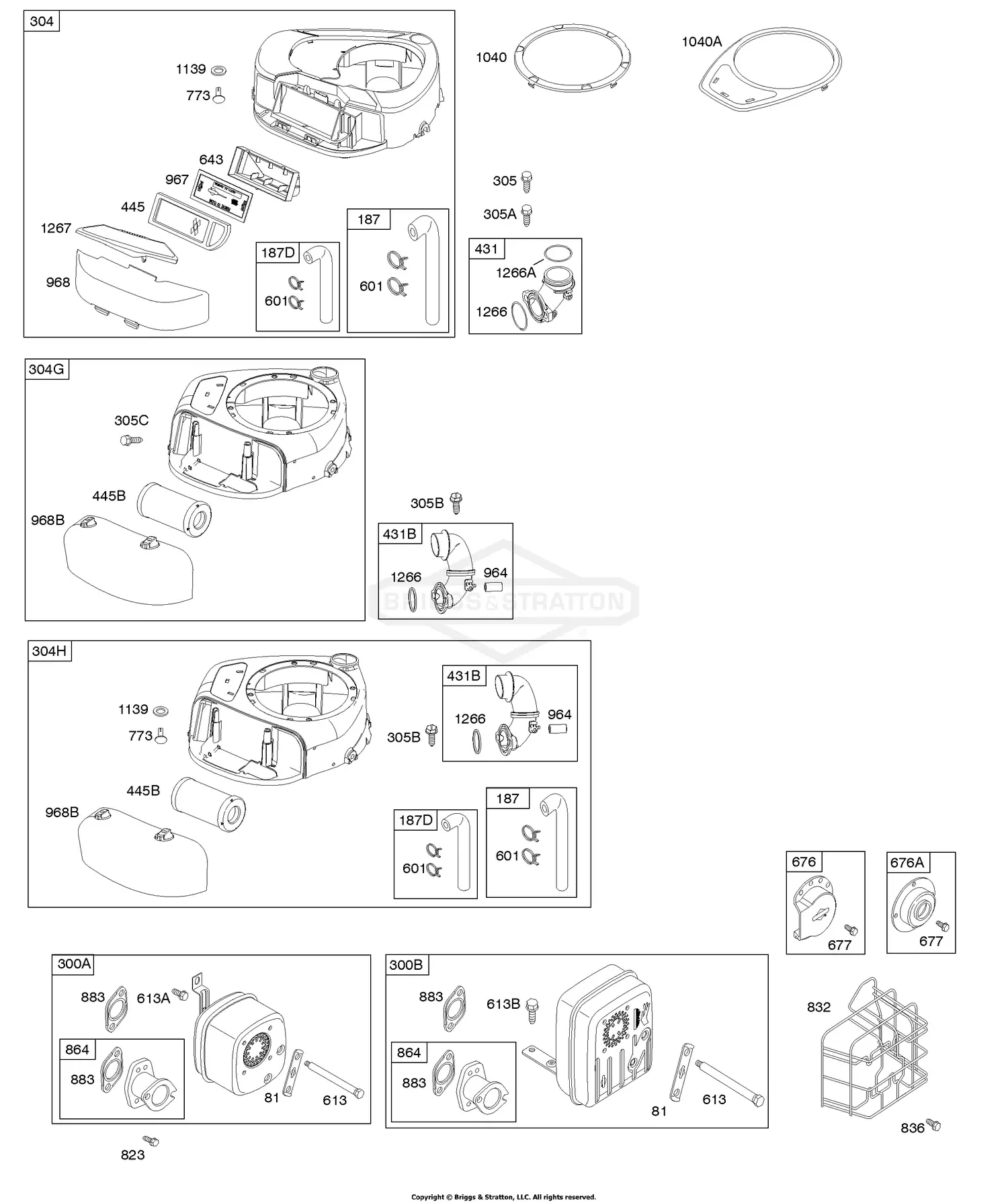 Briggs & Stratton 219972-0151-f1 Parts Diagrams