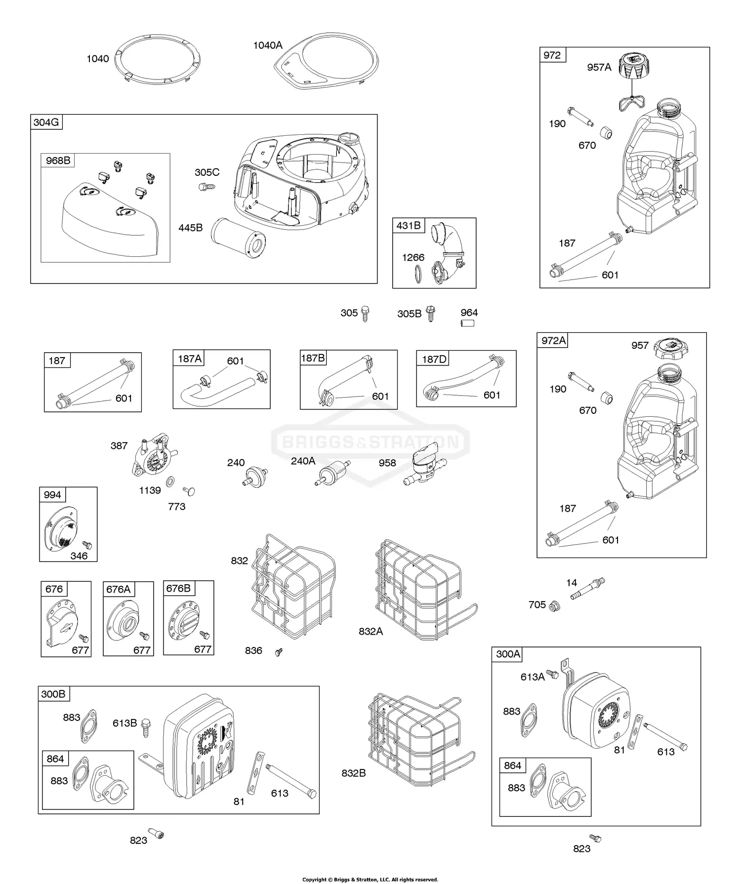 Briggs & Stratton 21r707-0069-f1 Parts Diagrams