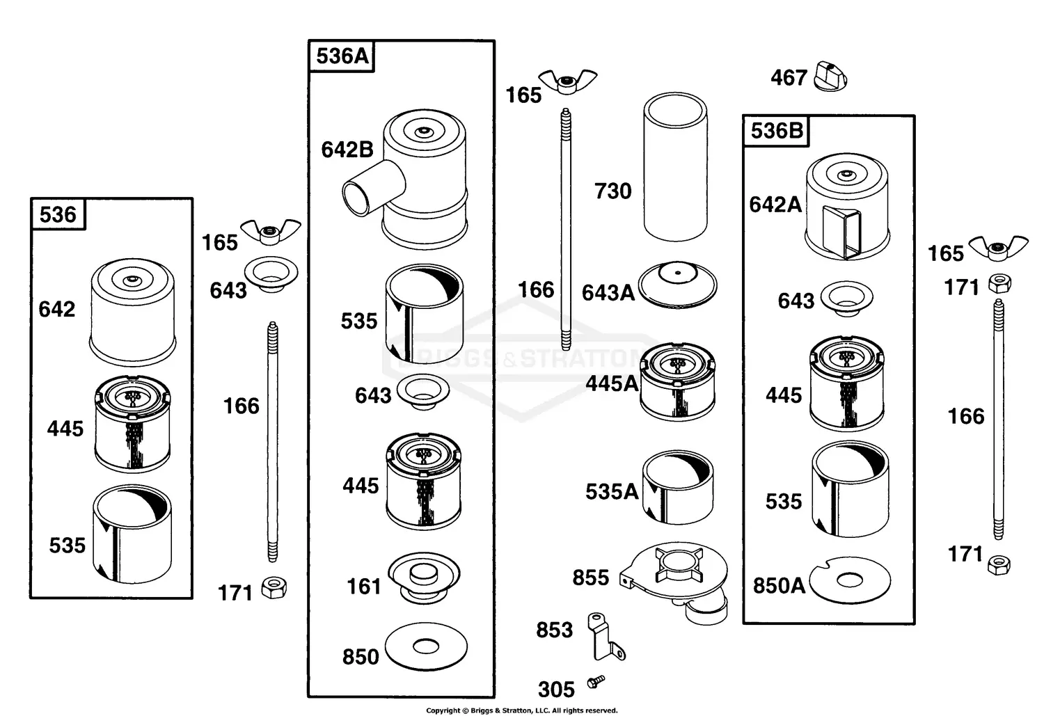 Briggs & Stratton 252416-0756-01 Parts Diagrams