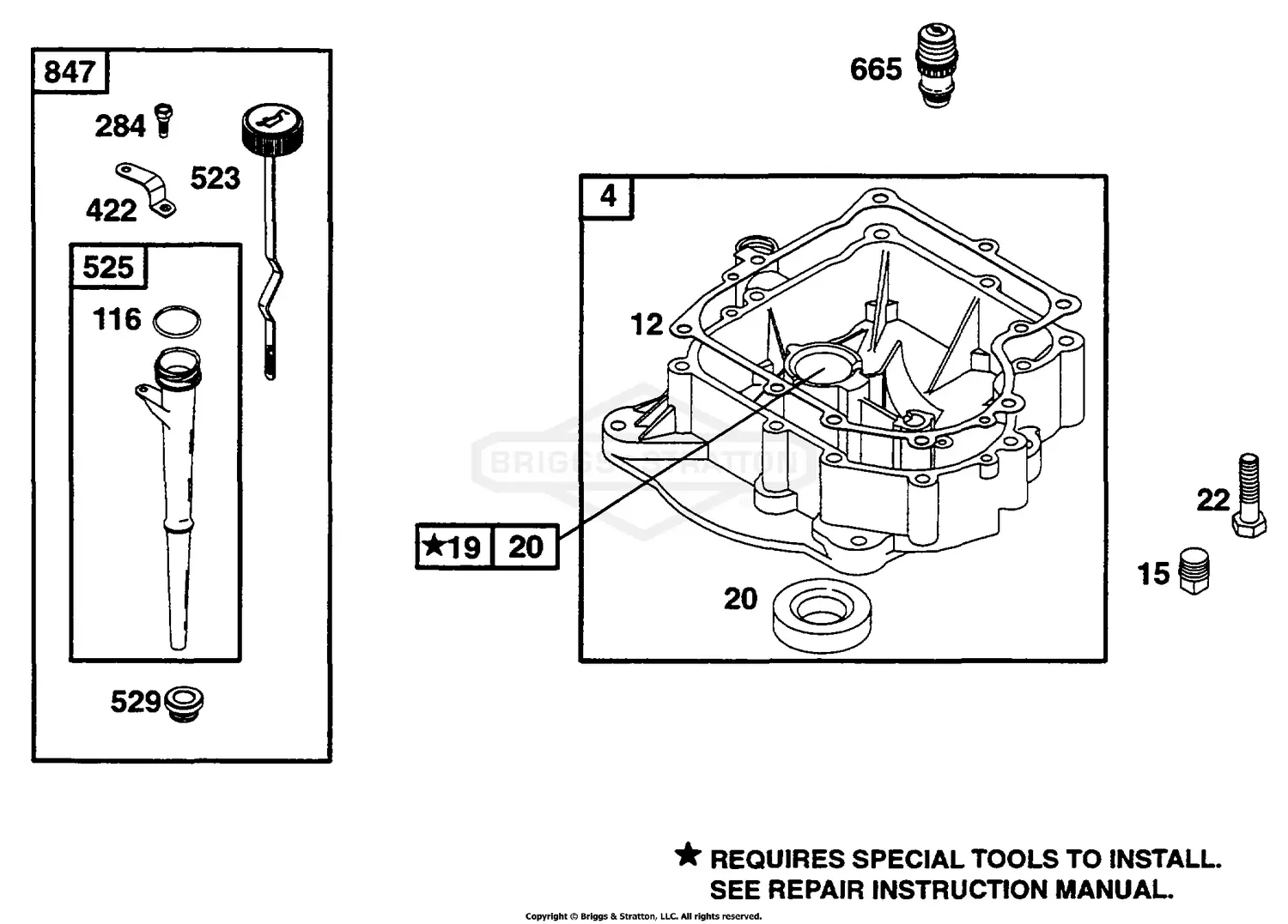 Briggs and Stratton 252707-0228-99 Parts Diagrams