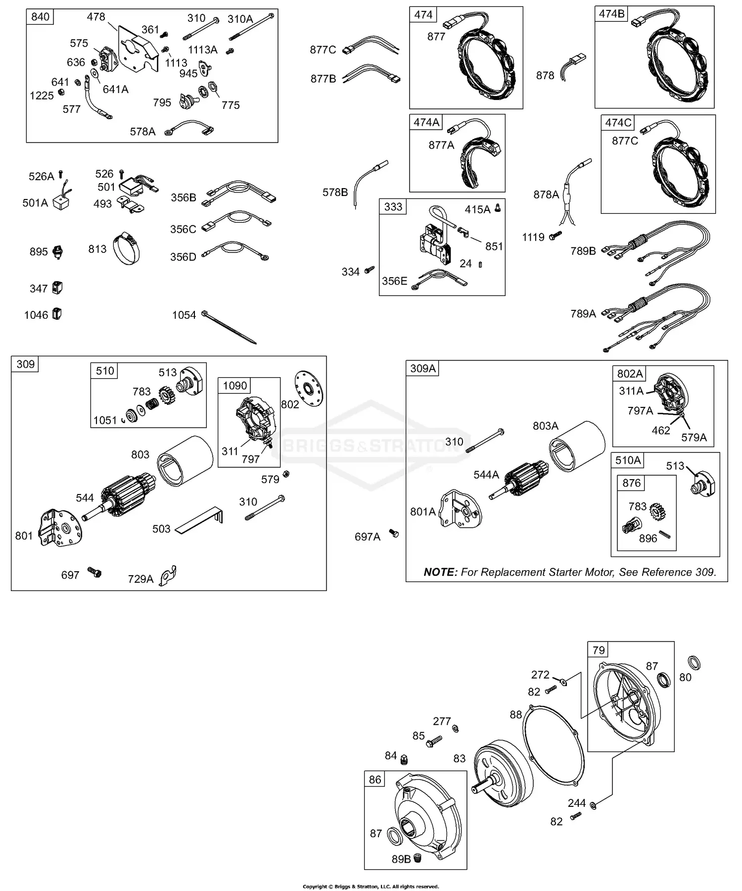 Briggs & Stratton 256427-0140-01 Parts Diagrams