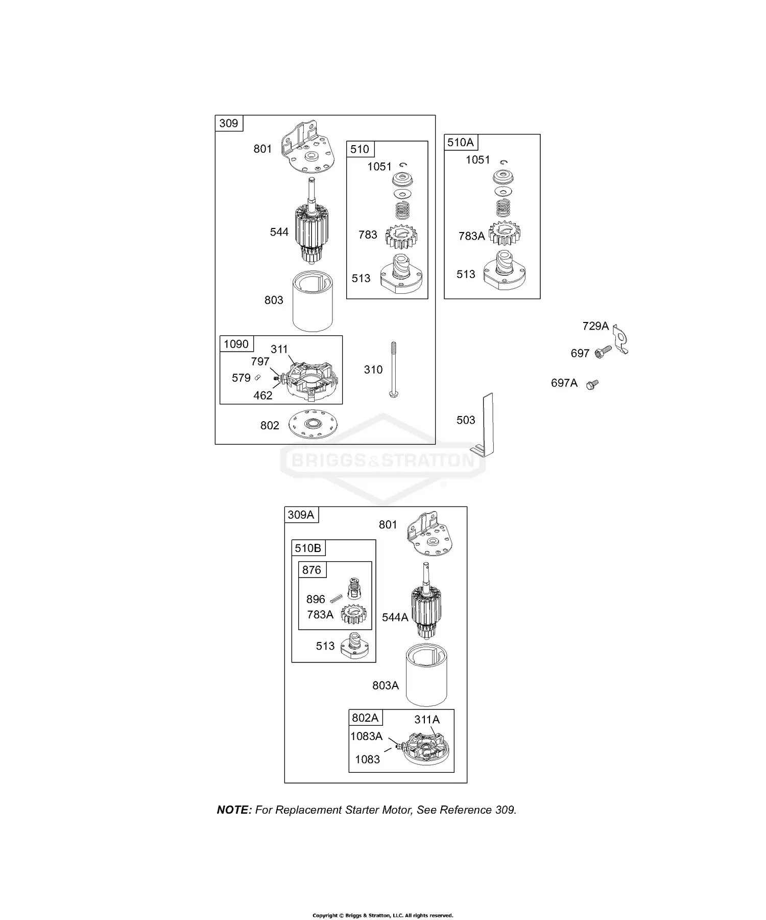 Briggs & Stratton 283707-0159-01 Parts Diagrams