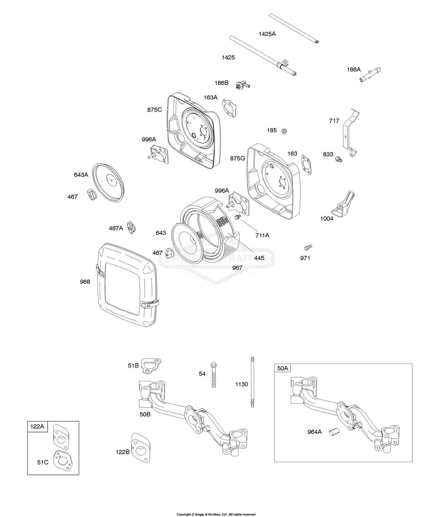Part 0111 Briggs & Stratton 305777-0111-b1 Parts Diagrams