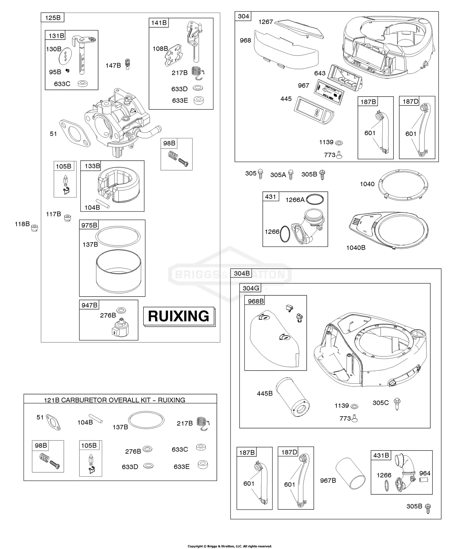 Briggs & Stratton 31p777-0348-e1 Parts Diagrams