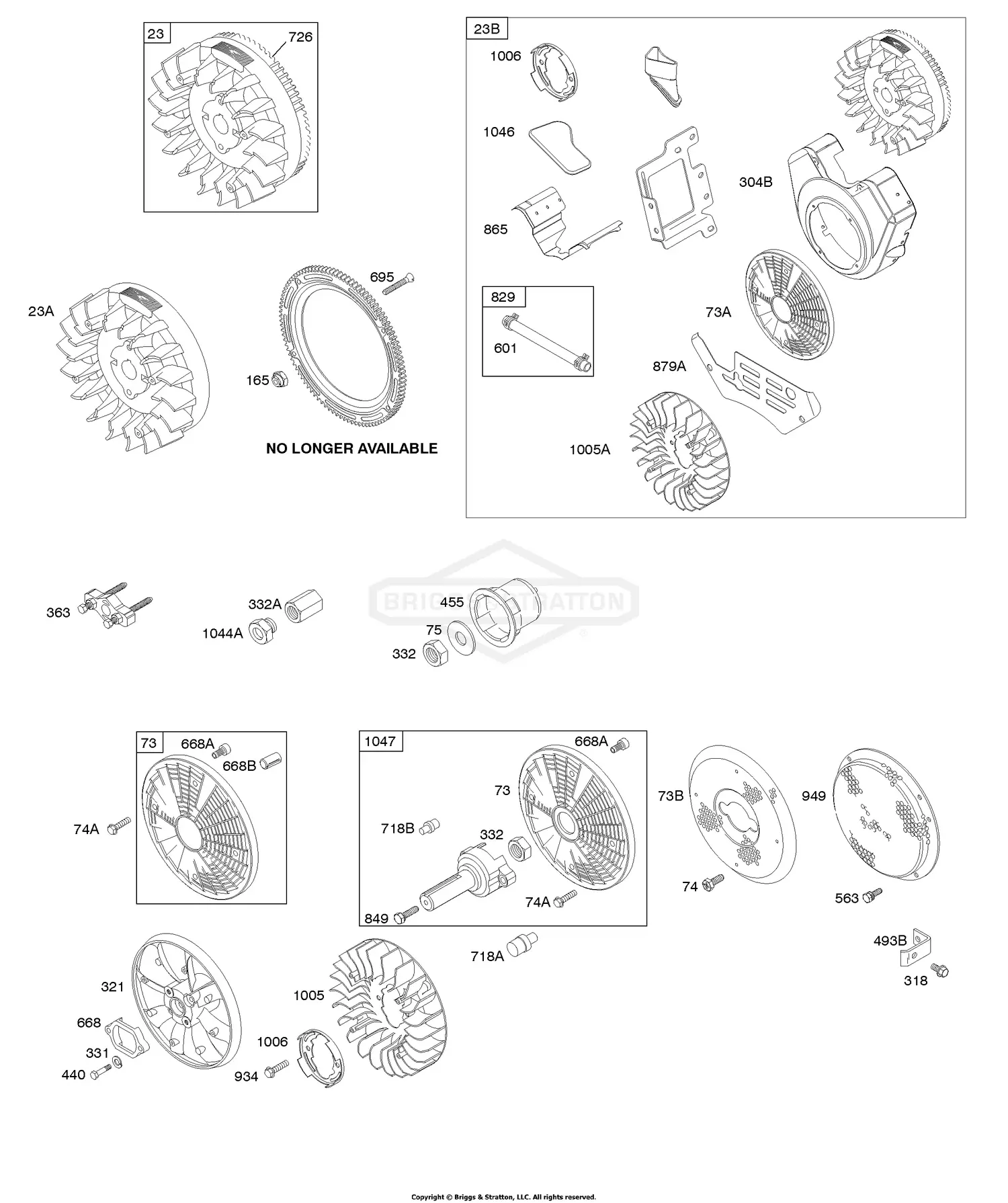 みの Briggs & Stratton 350447-0139-01 Parts Diagrams