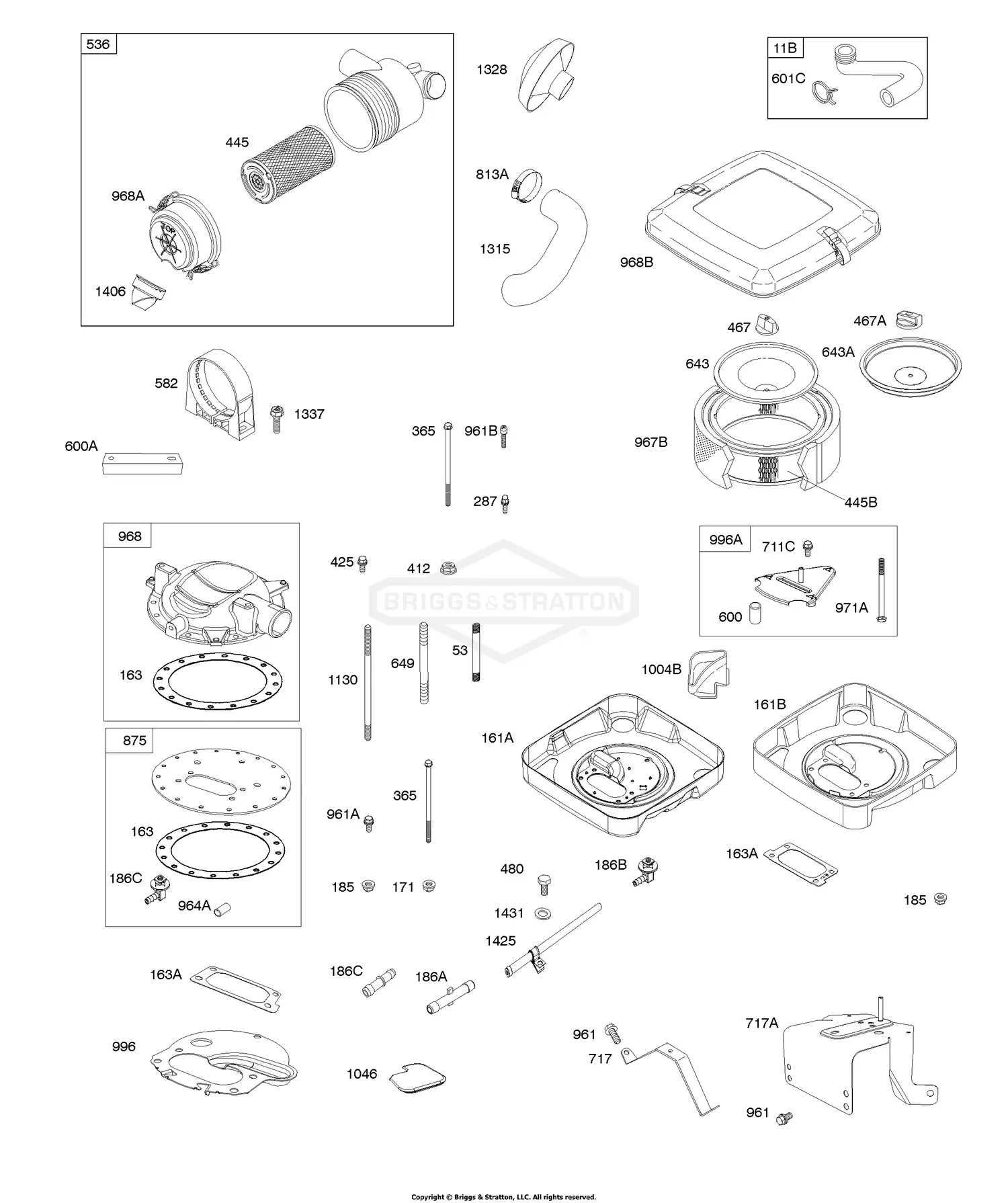 Briggs & Stratton 386777-0111-e1 Parts Diagrams