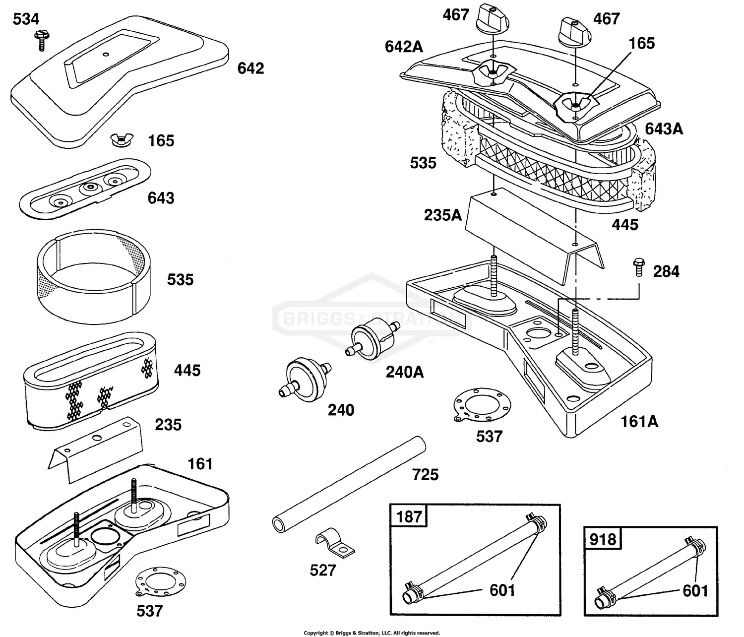 Briggs & Stratton 402707-1240-01 Parts Diagrams
