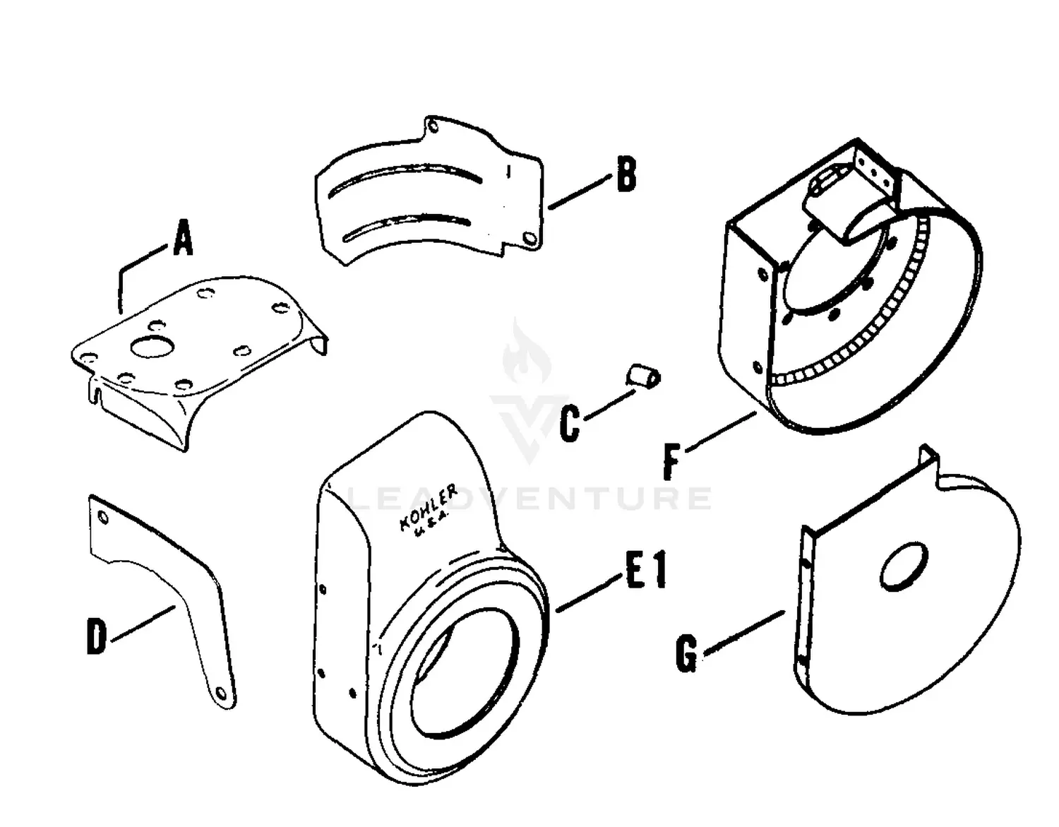 Kohler K161-2802 Parts Diagrams