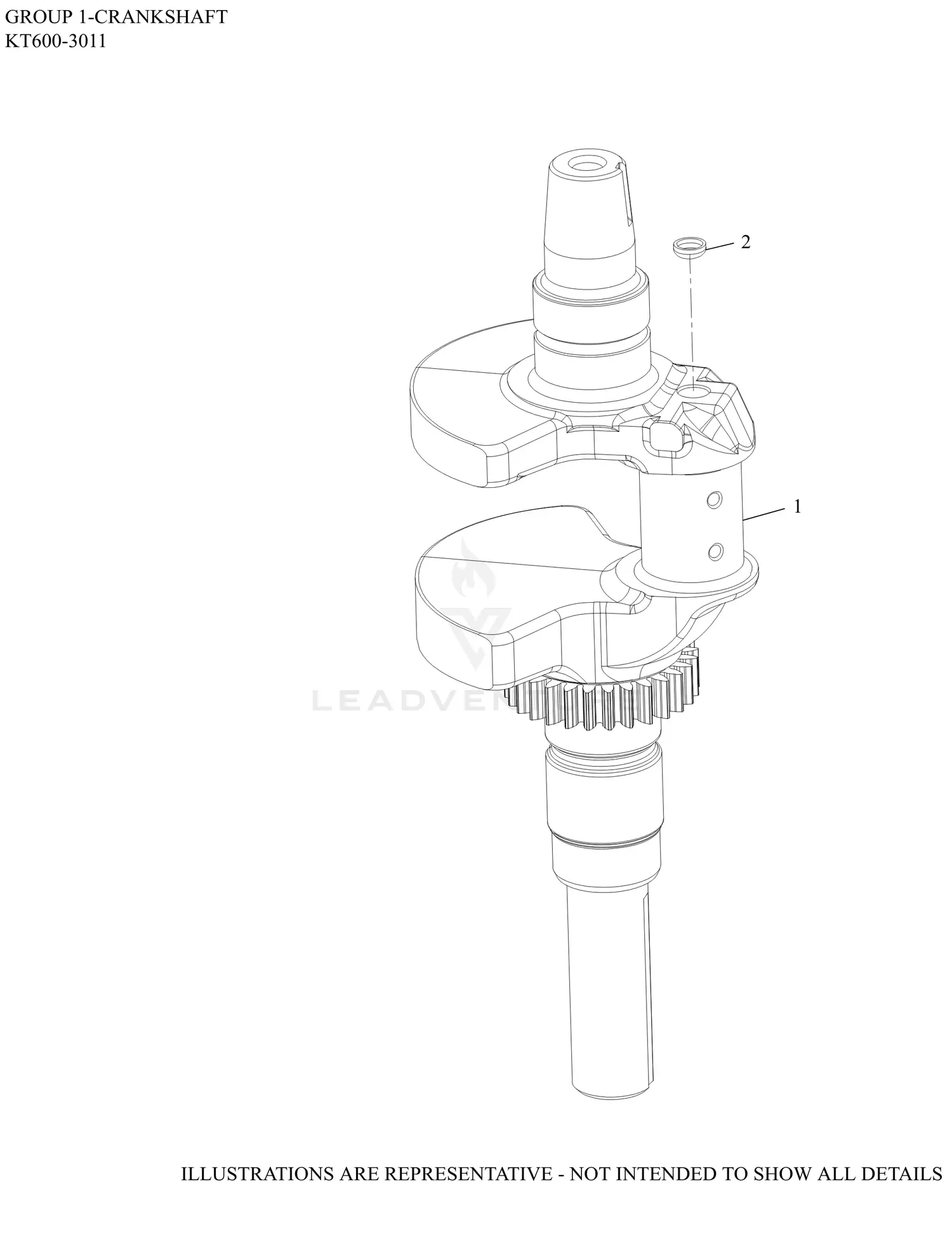 Kohler KT600-3011 Husqvarna Parts Diagrams