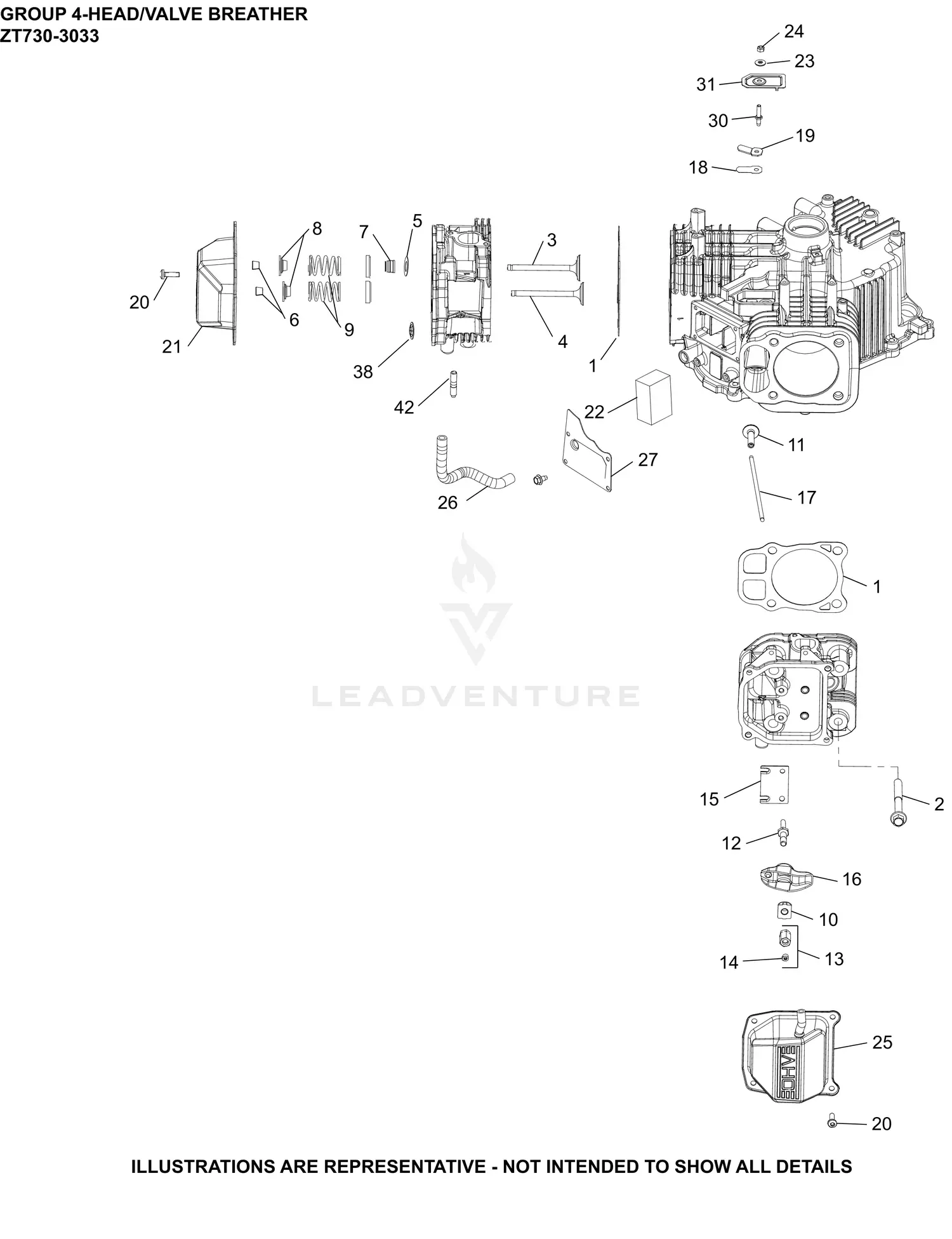 Kohler ZT730-3033 Ariens Parts Diagrams