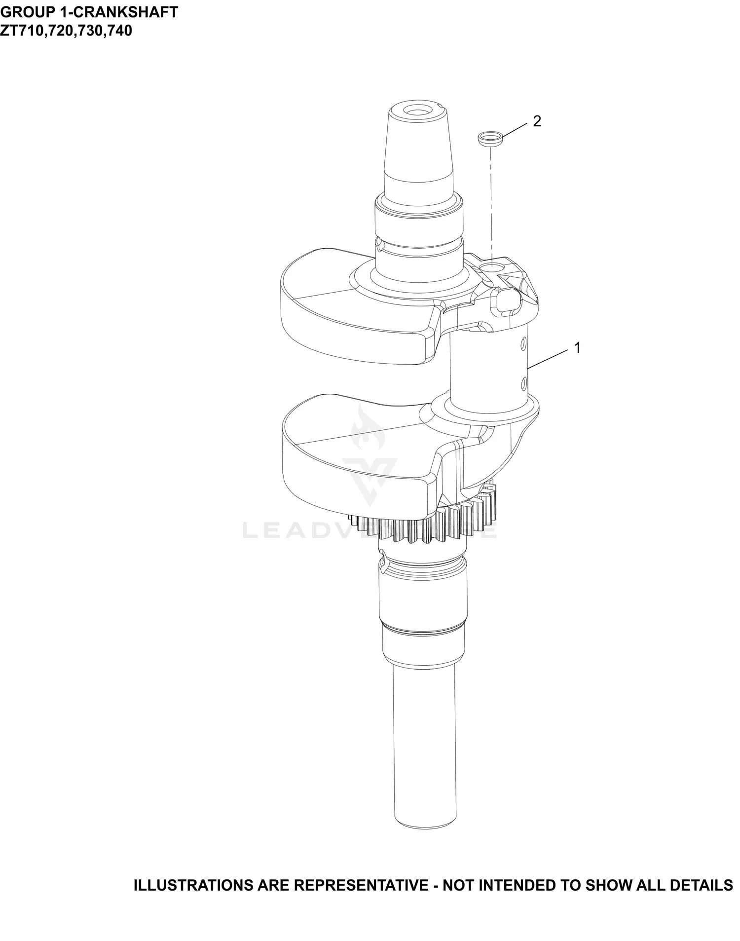 Kohler ZT740-3053 Kubota Parts Diagrams