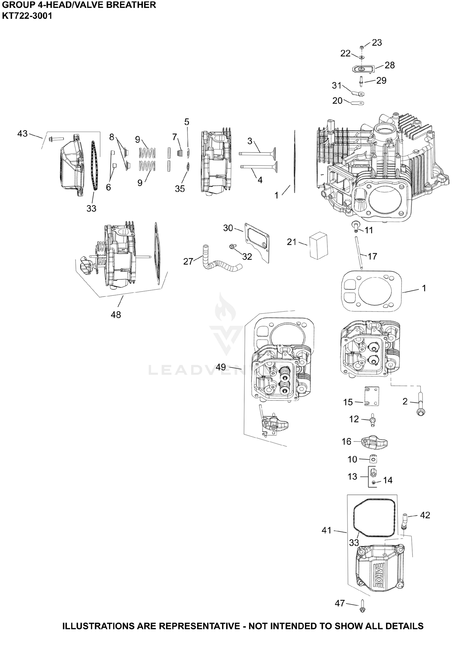 Kohler KT722-3001 MARKETING BASIC Parts Diagrams
