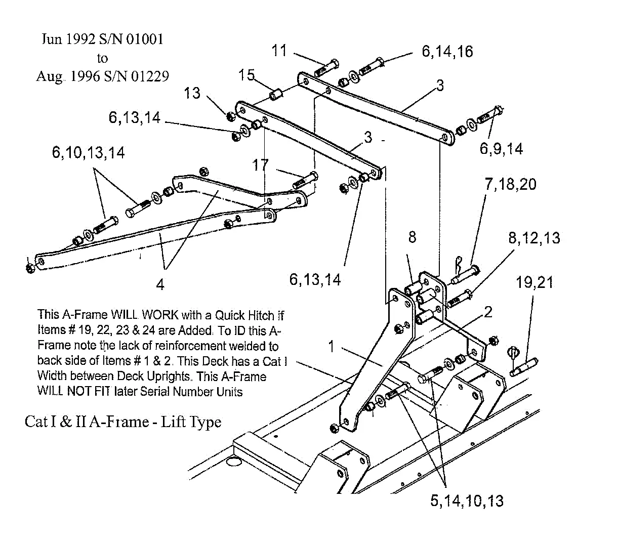 Alamo AG96 ARCHIVE (10 - 04) Parts Diagrams