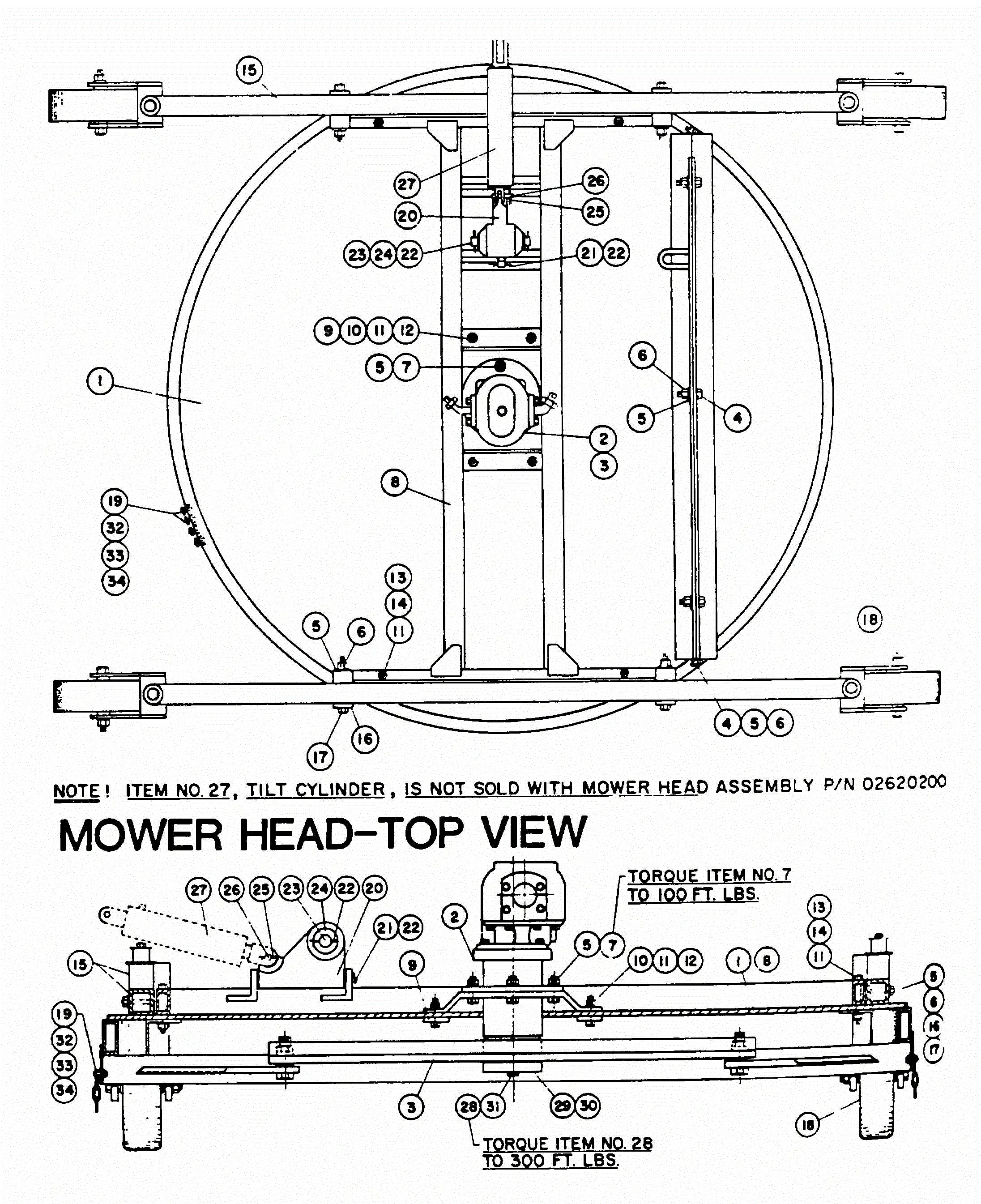 Alamo Boom Axe & Slopemower (Dec-96) Parts Diagrams