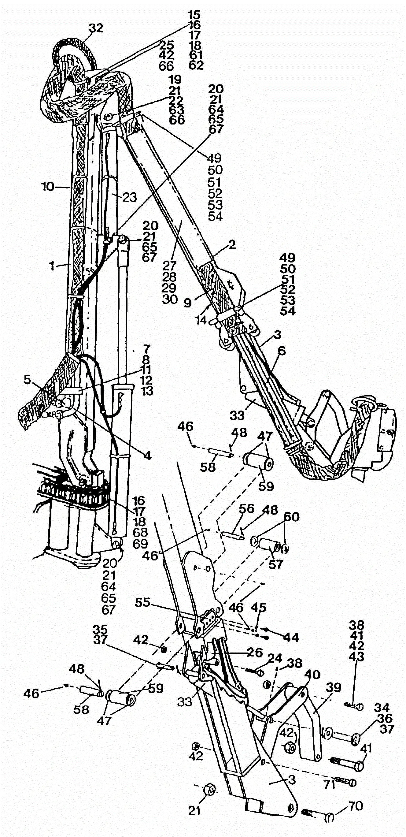 Alamo Double Swing Boom (Nov-93) Parts Diagrams