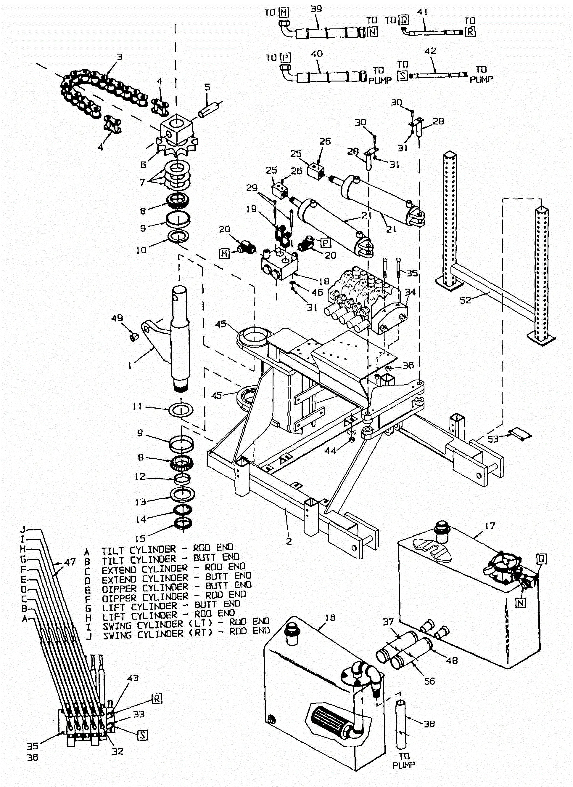 Alamo Double Swing Boom (Nov-93) Parts Diagrams