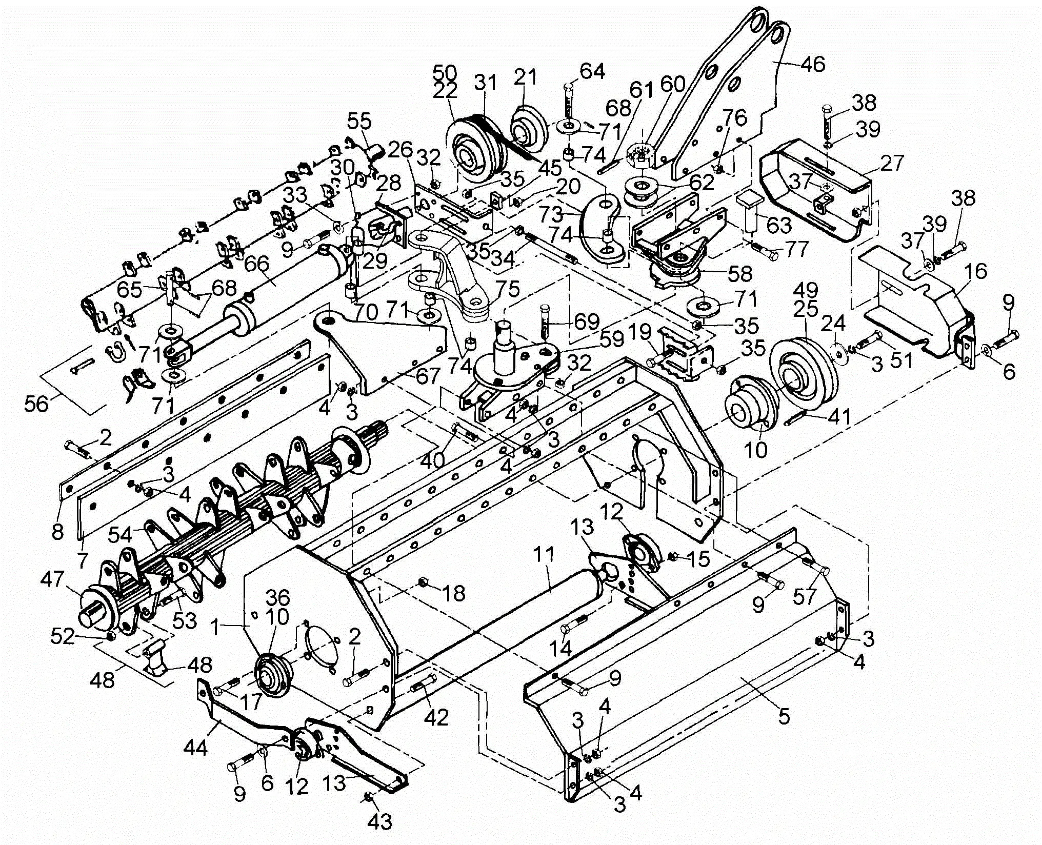 Alamo Double Swing Boom (Nov-93) Parts Diagrams