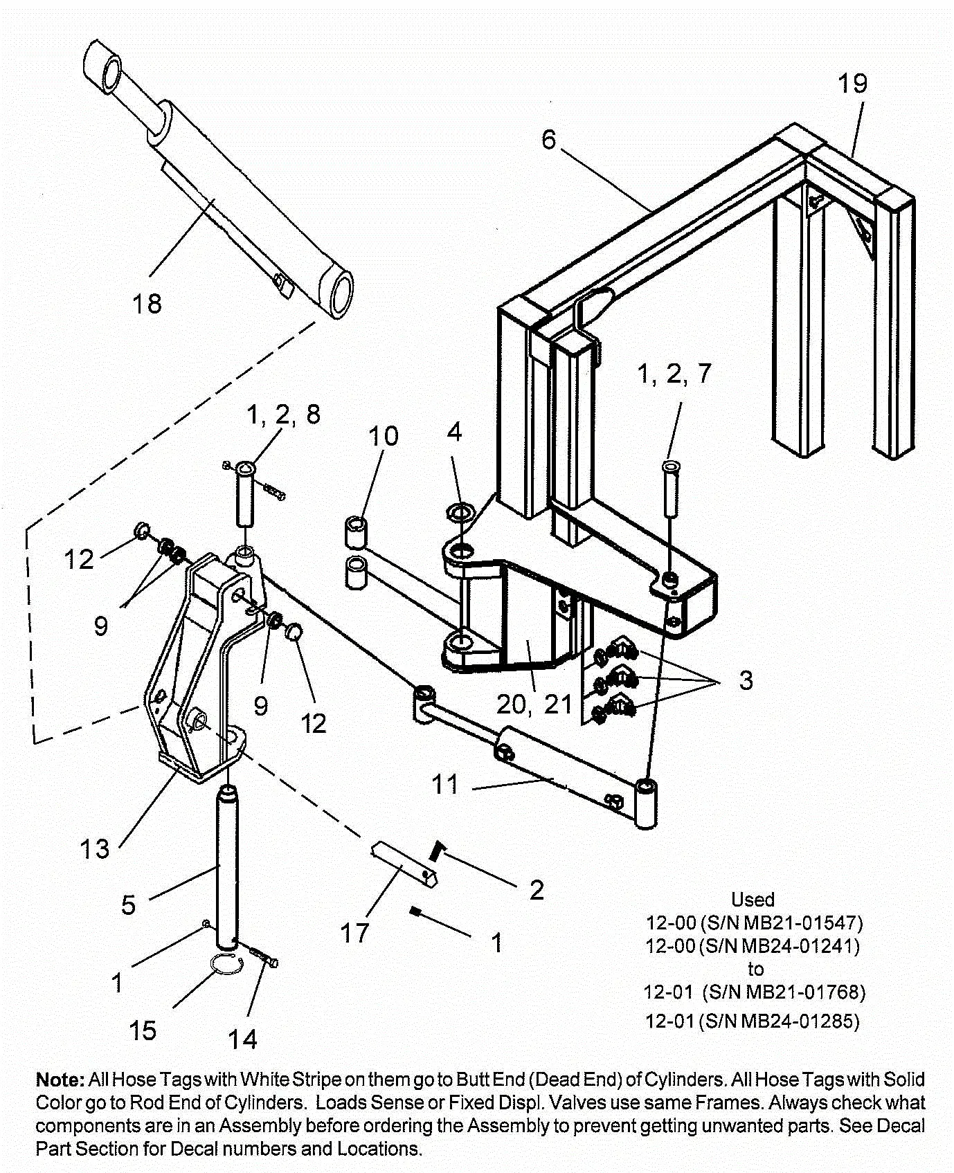 Alamo Machete Boom 17-21-24 ft (06-10) Parts Diagrams