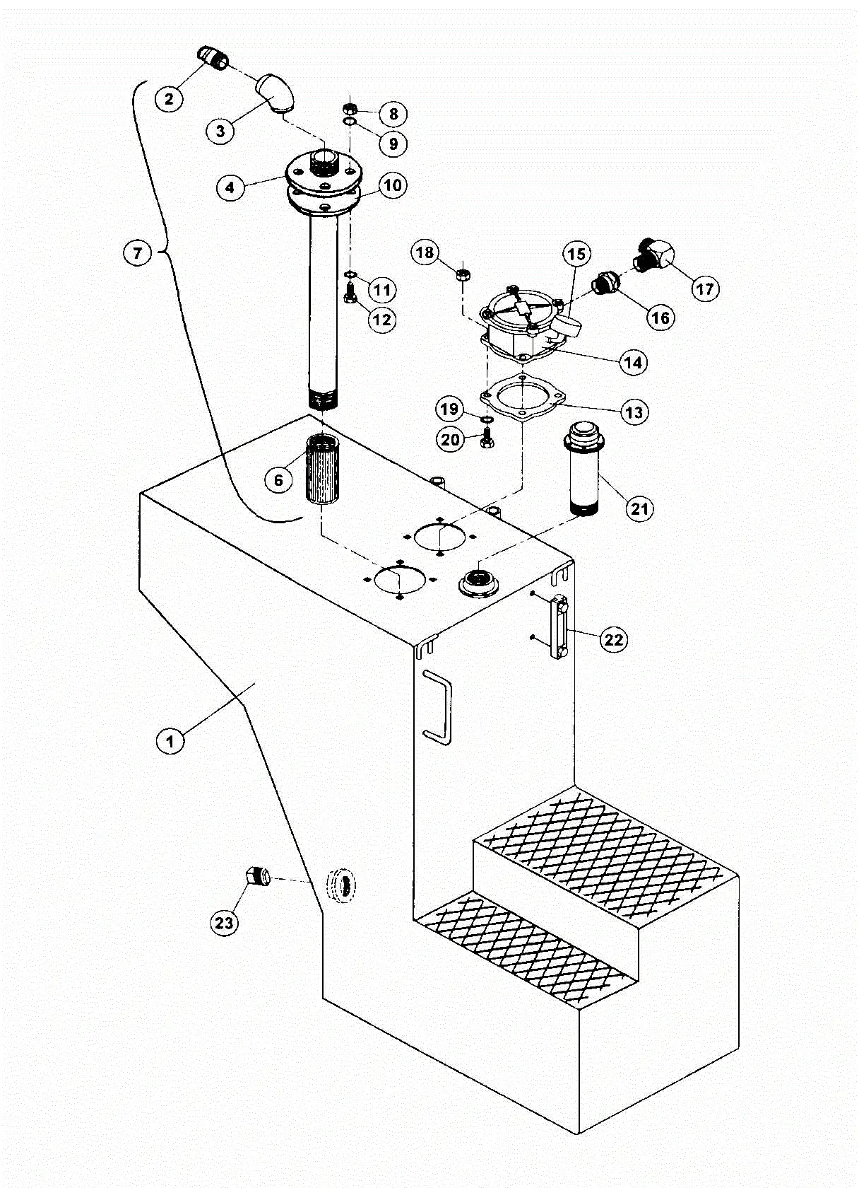 Alamo Slopemower 35ft Archive (Jan-98) Parts Diagrams