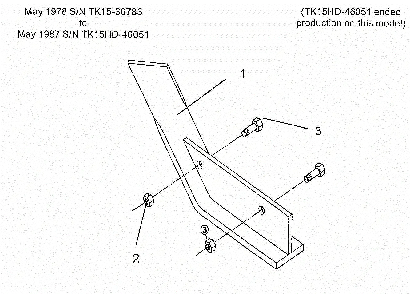 タチコマ　補助支柱基部(下)×15set Alamo TK15/TK15-HD ARCHIVE (07-04) Parts Diagrams