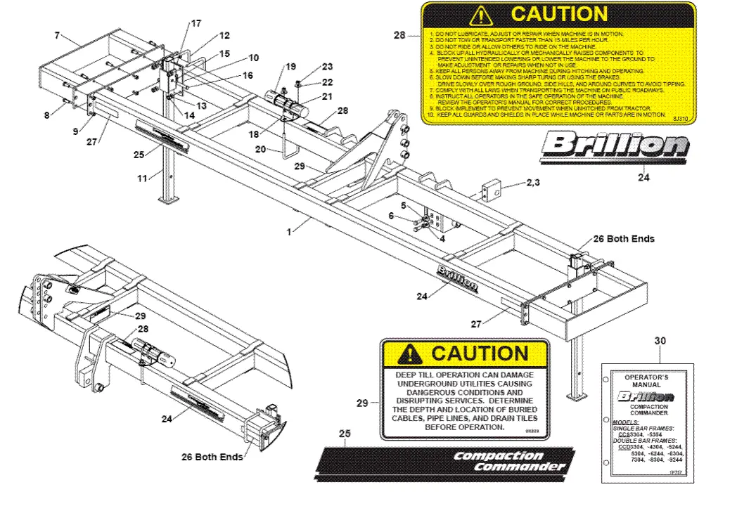 Brillion CCD3304 Parts Diagrams