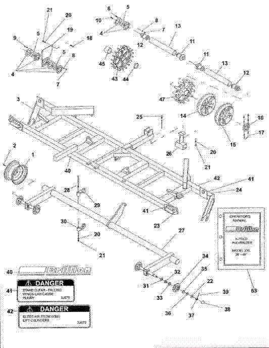 バビロンページ Brillion XXL184 & XXLW184 Parts Diagrams