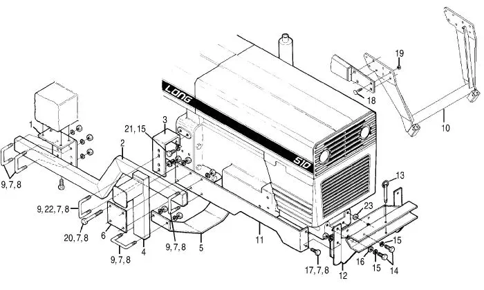 Bush Hog 2446 QT Front End Loader Parts Diagrams
