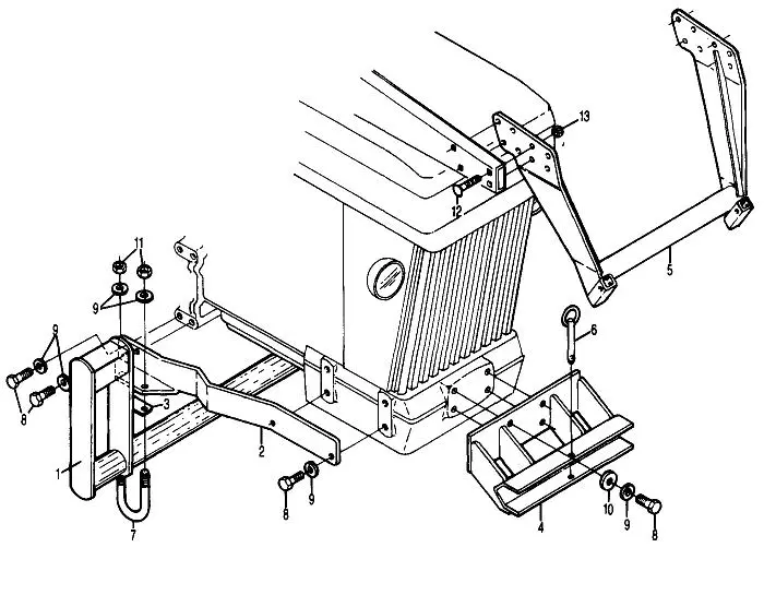 【ヤマ】フロント Bush Hog 2446 QT Front End Loader Parts Diagrams