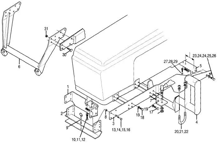 Bush Hog 2447 QT FRONT END LOADER Parts Diagrams